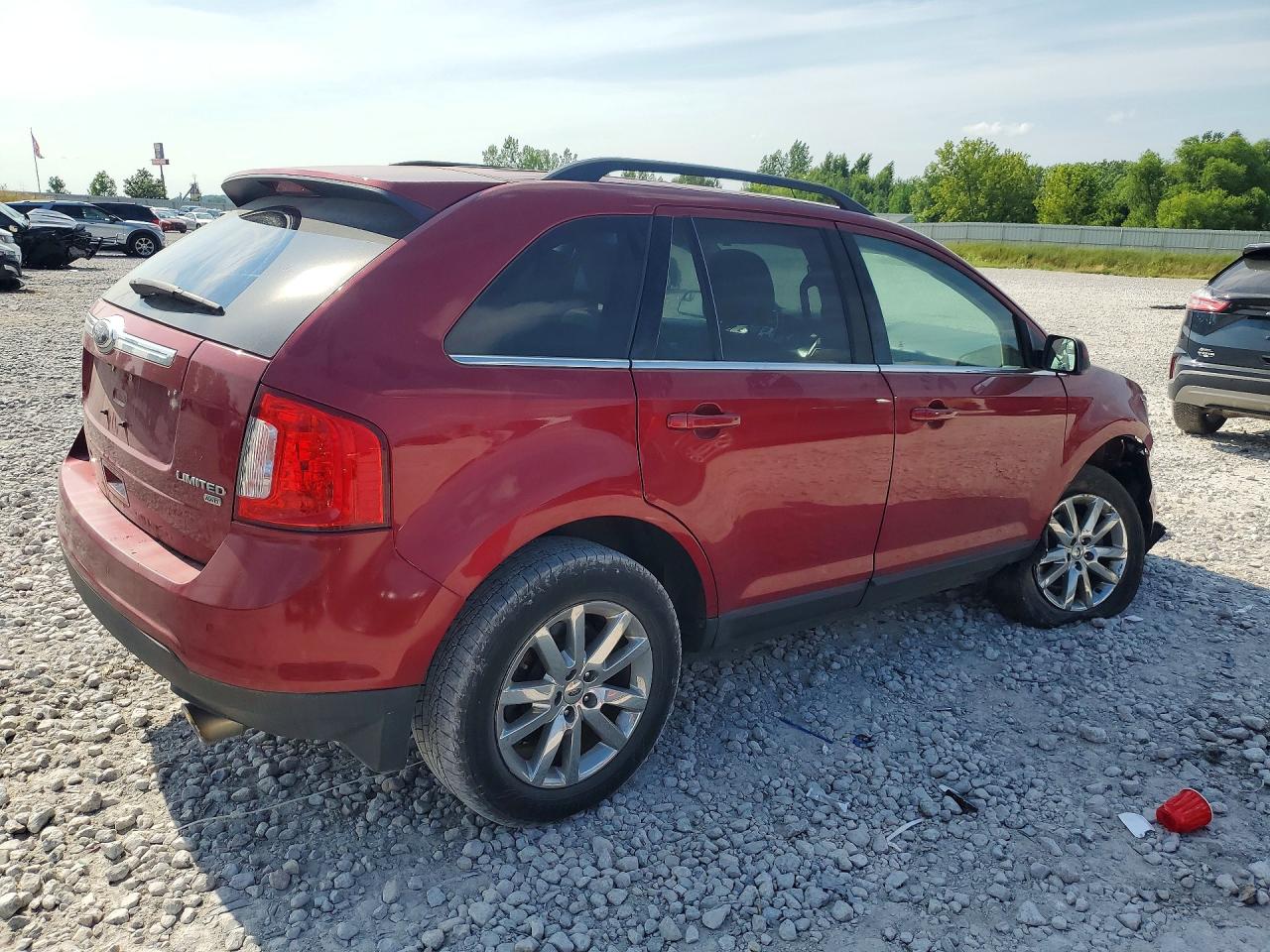 2014 Ford Edge Limited Red vin: 2FMDK4KC6EBA84451