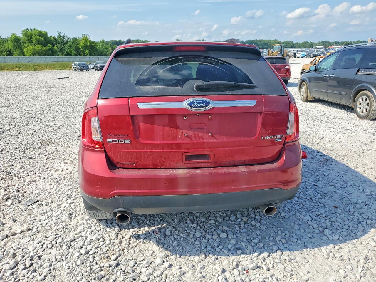 2014 Ford Edge Limited Red vin: 2FMDK4KC6EBA84451
