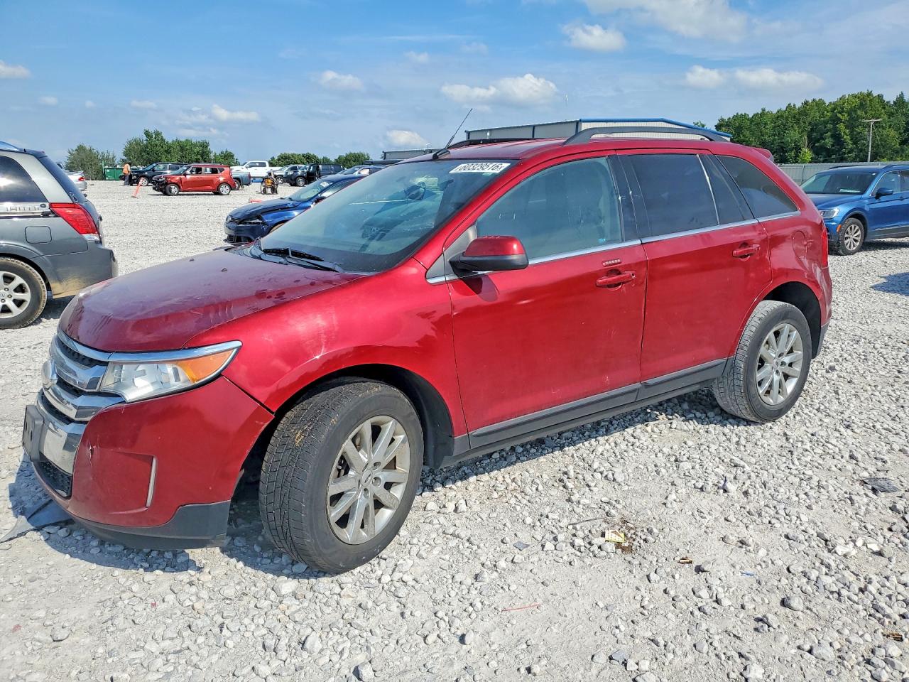 2014 Ford Edge Limited Red vin: 2FMDK4KC6EBA84451