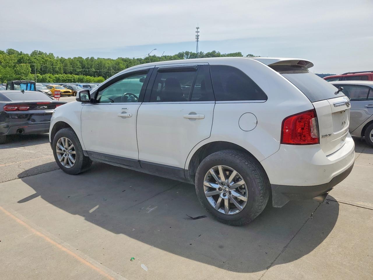 2014 Ford Edge Limited White vin: 2FMDK4KC6EBA91285