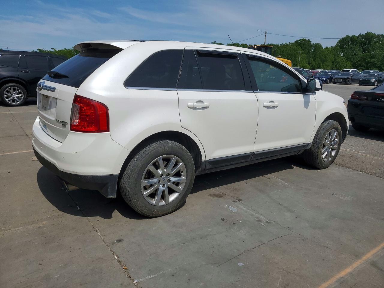 2014 Ford Edge Limited White vin: 2FMDK4KC6EBA91285