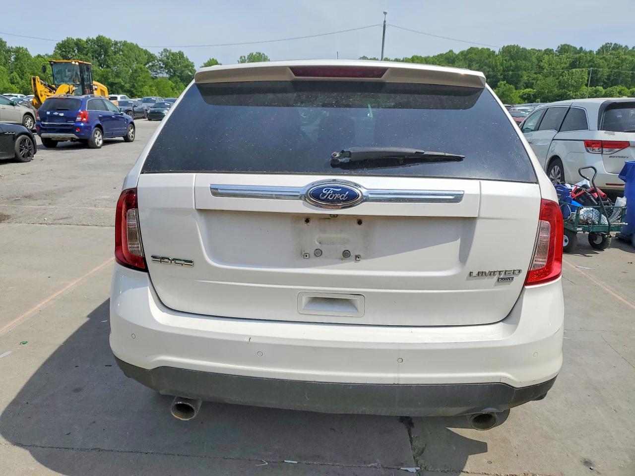 2014 Ford Edge Limited White vin: 2FMDK4KC6EBA91285