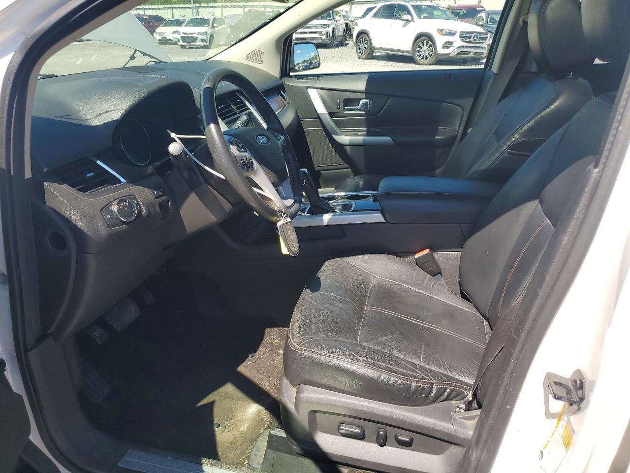 2014 Ford Edge Limited White vin: 2FMDK4KC6EBB51551