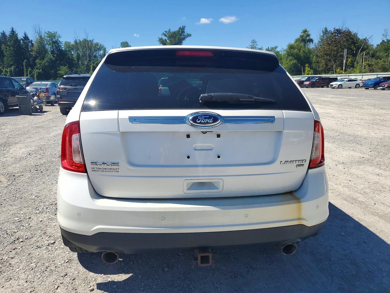 2014 Ford Edge Limited White vin: 2FMDK4KC6EBB51551