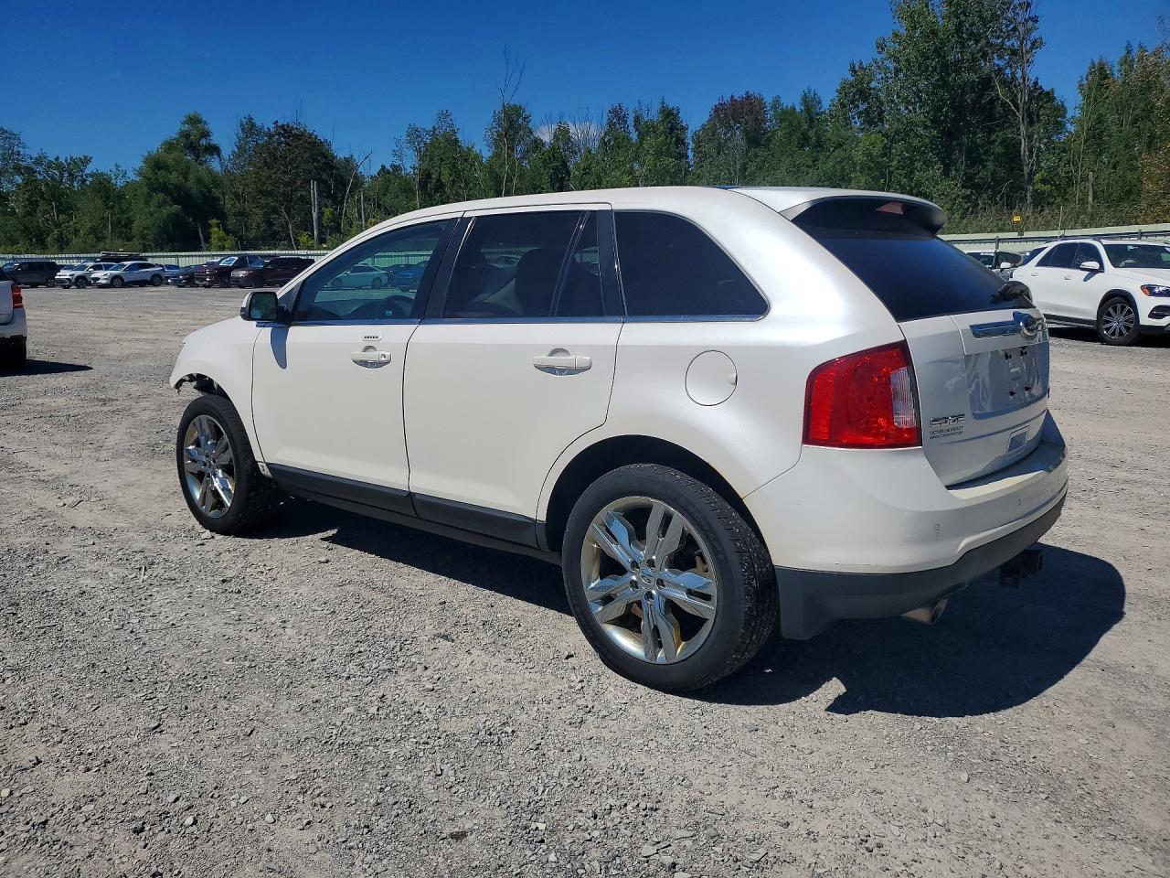2014 Ford Edge Limited White vin: 2FMDK4KC6EBB51551