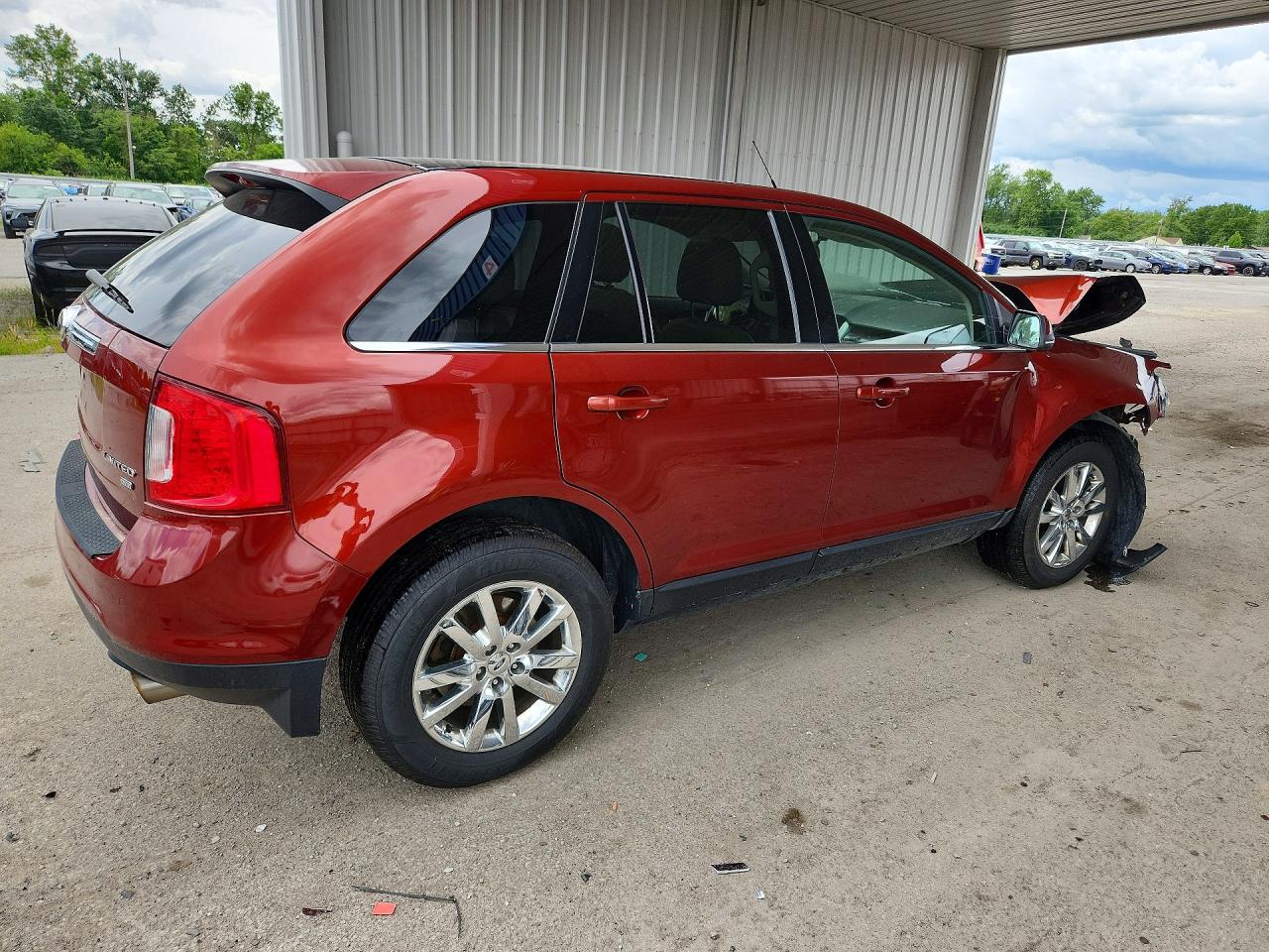 2014 Ford Edge Limited Красный vin: 2FMDK4KC6EBB61948