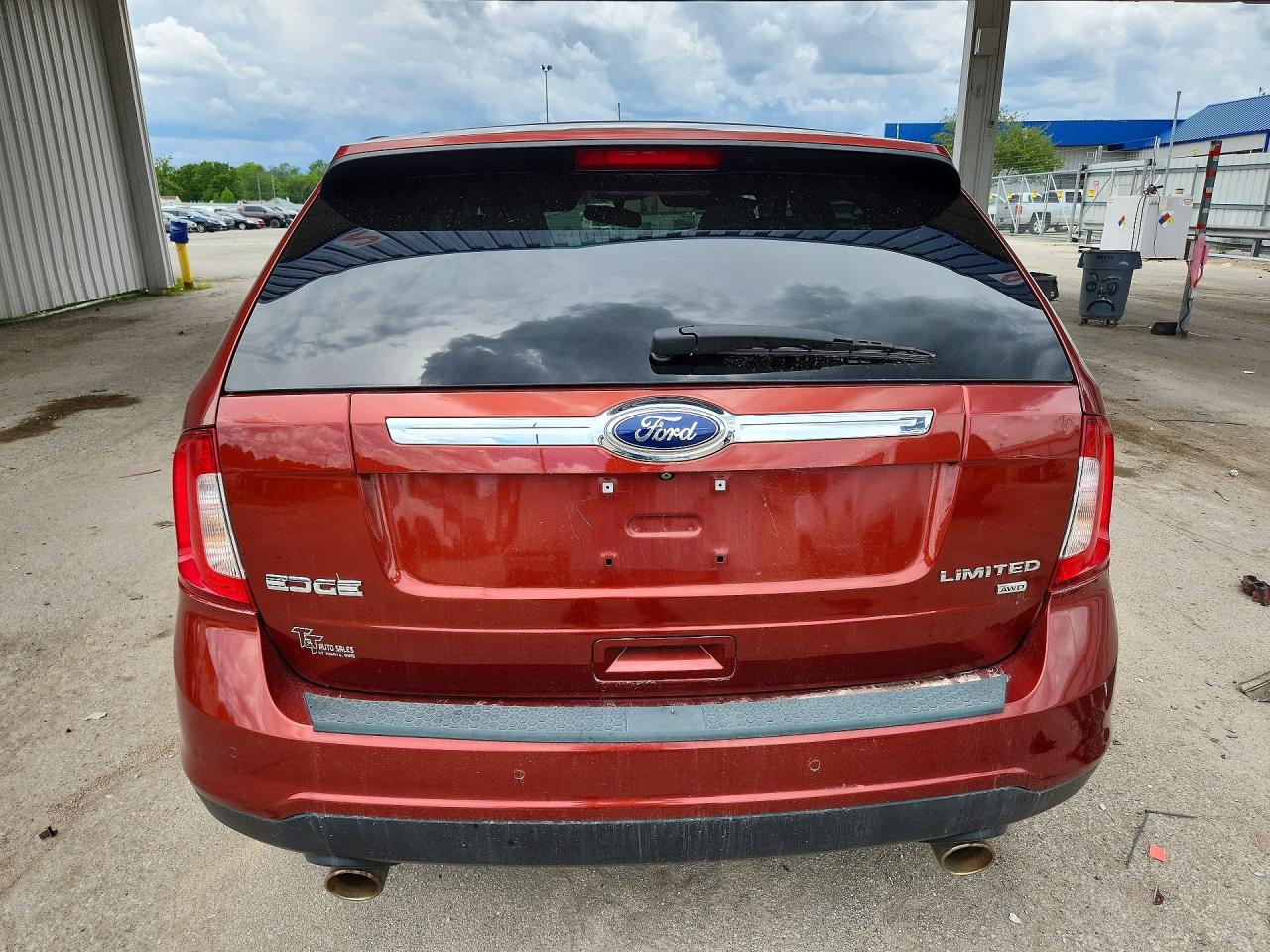 2014 Ford Edge Limited Красный vin: 2FMDK4KC6EBB61948