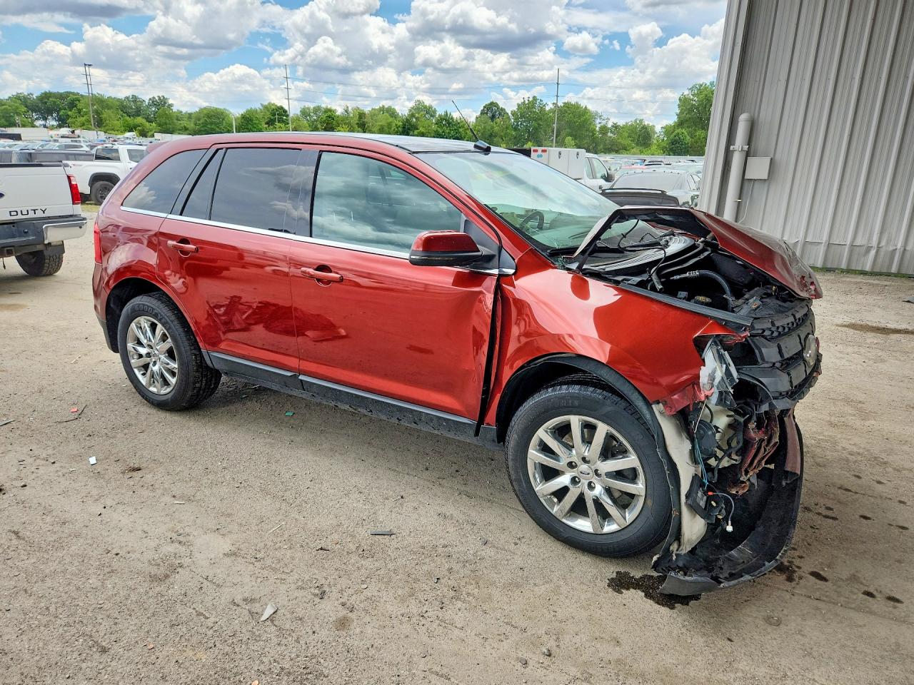 2014 Ford Edge Limited Красный vin: 2FMDK4KC6EBB61948