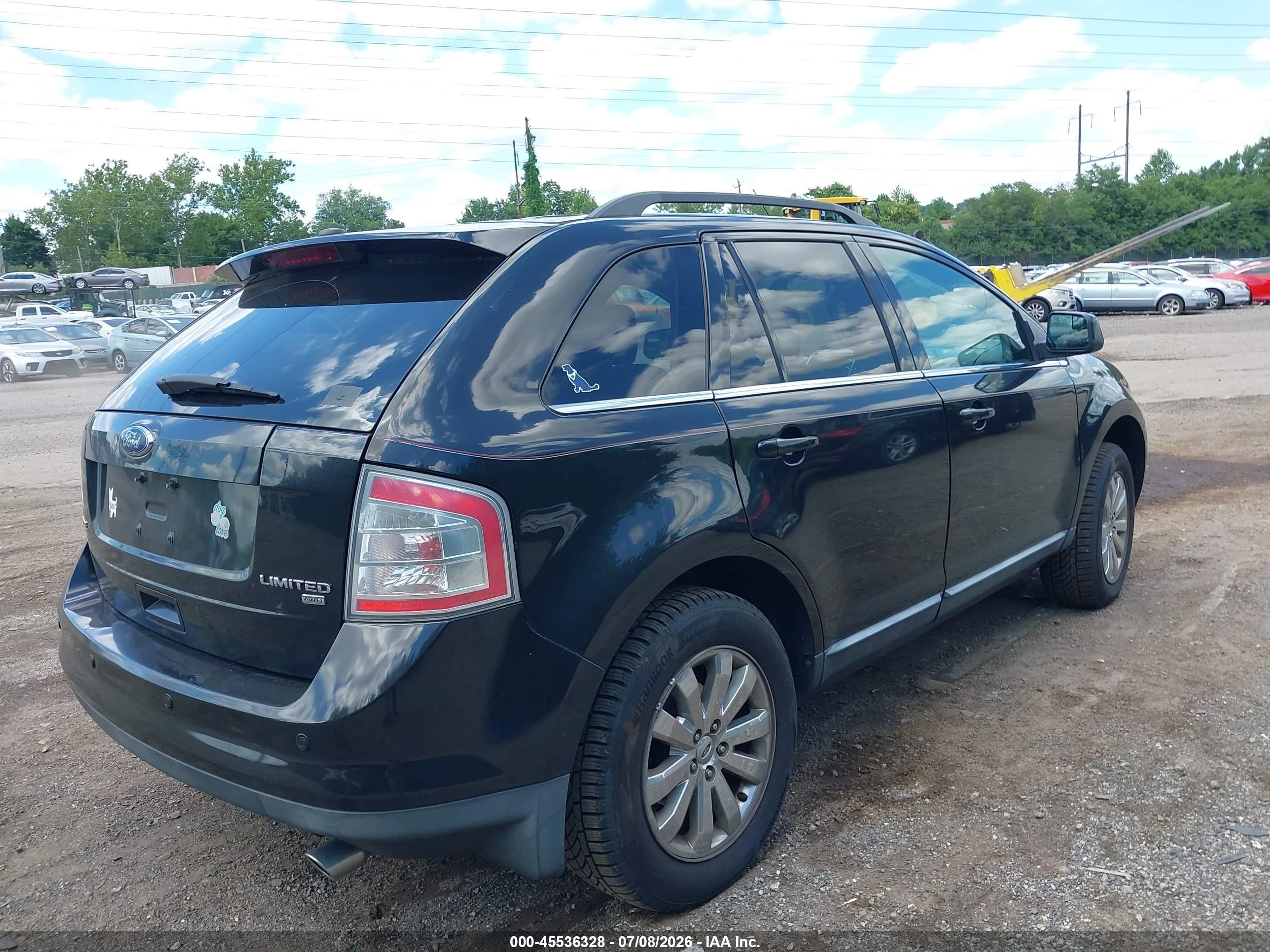 2010 Ford Edge Limited Black vin: 2FMDK4KC7ABA94058