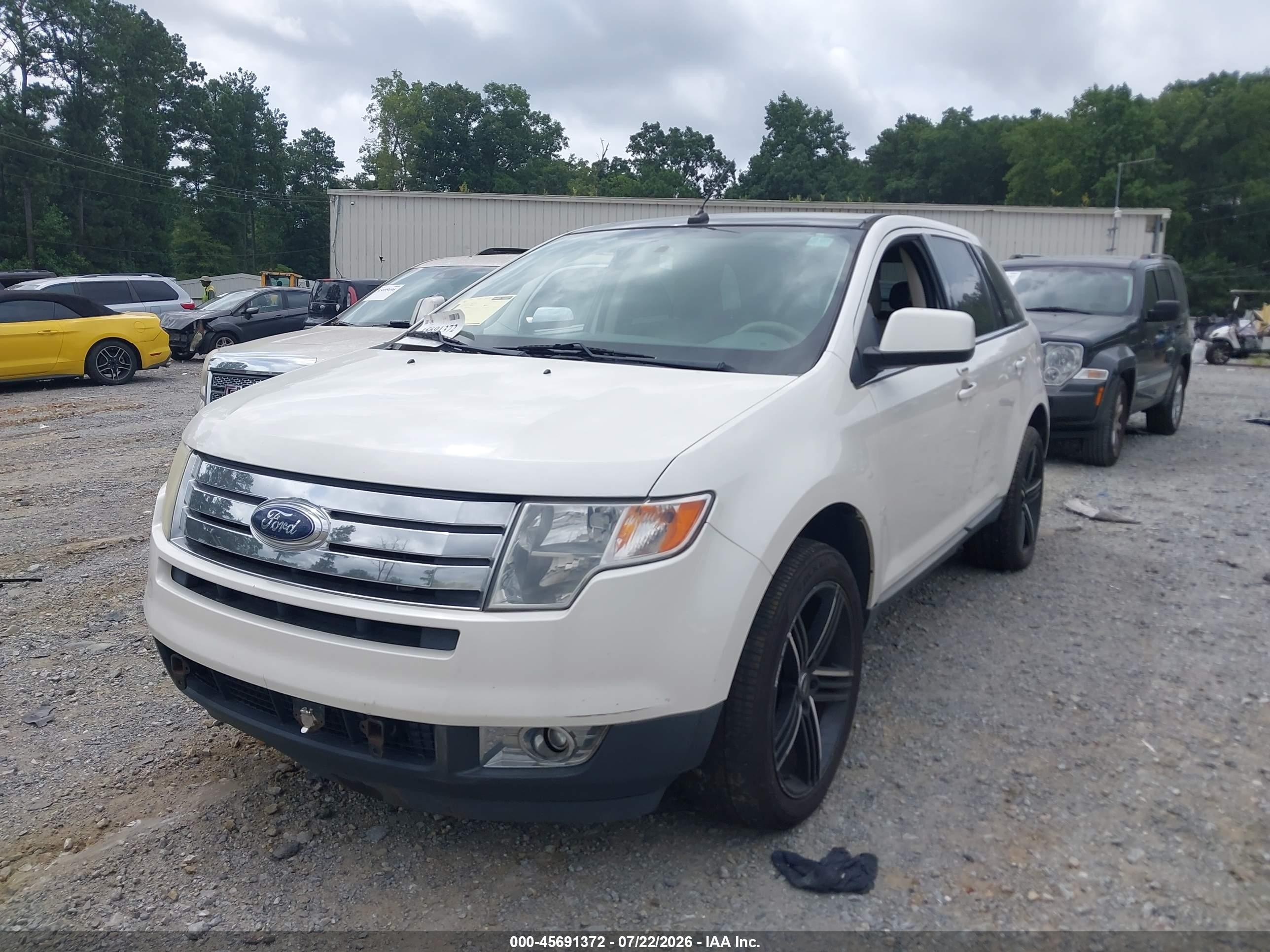 2010 Ford Edge Limited White vin: 2FMDK4KC7ABB15362