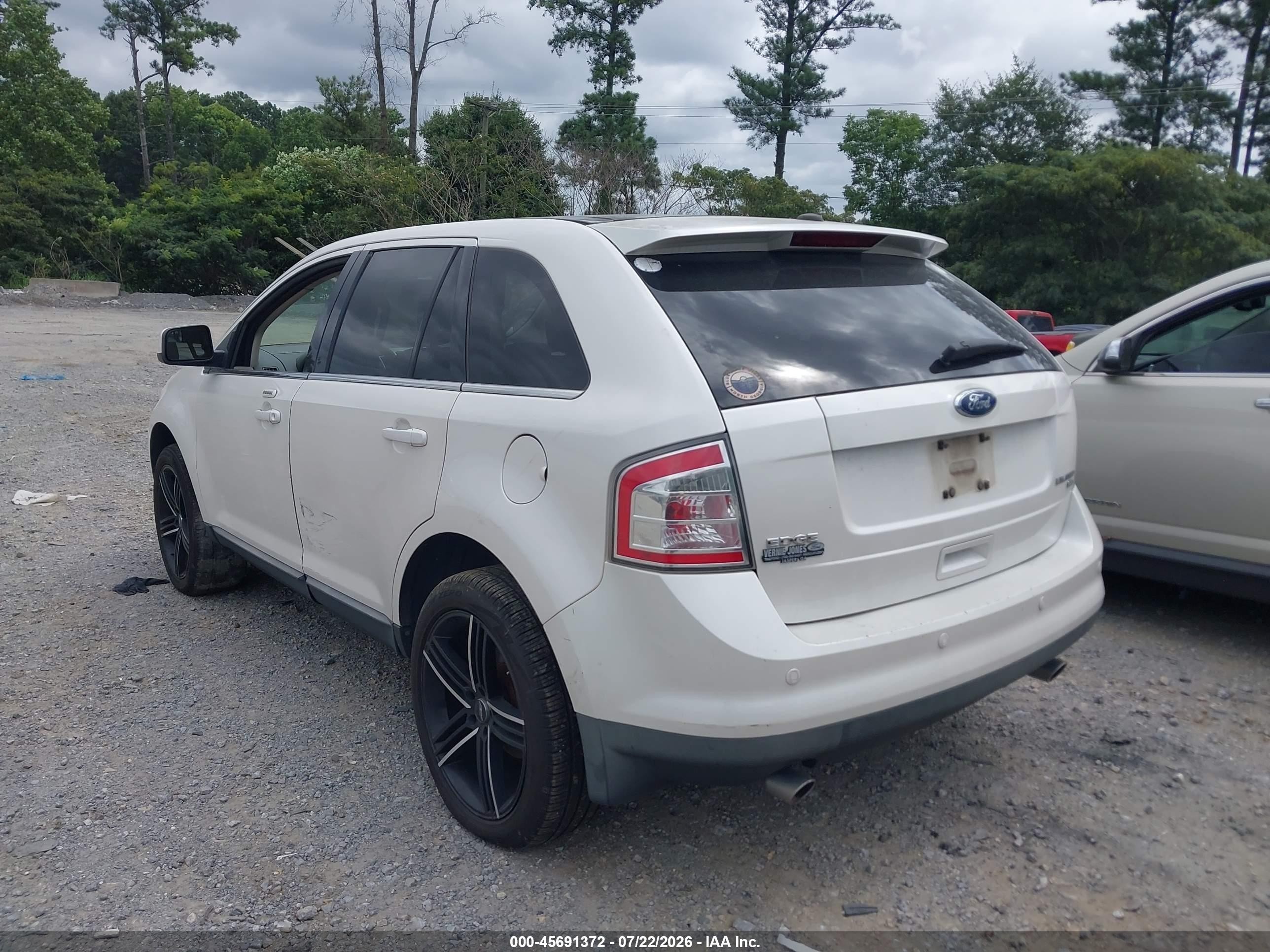 2010 Ford Edge Limited White vin: 2FMDK4KC7ABB15362