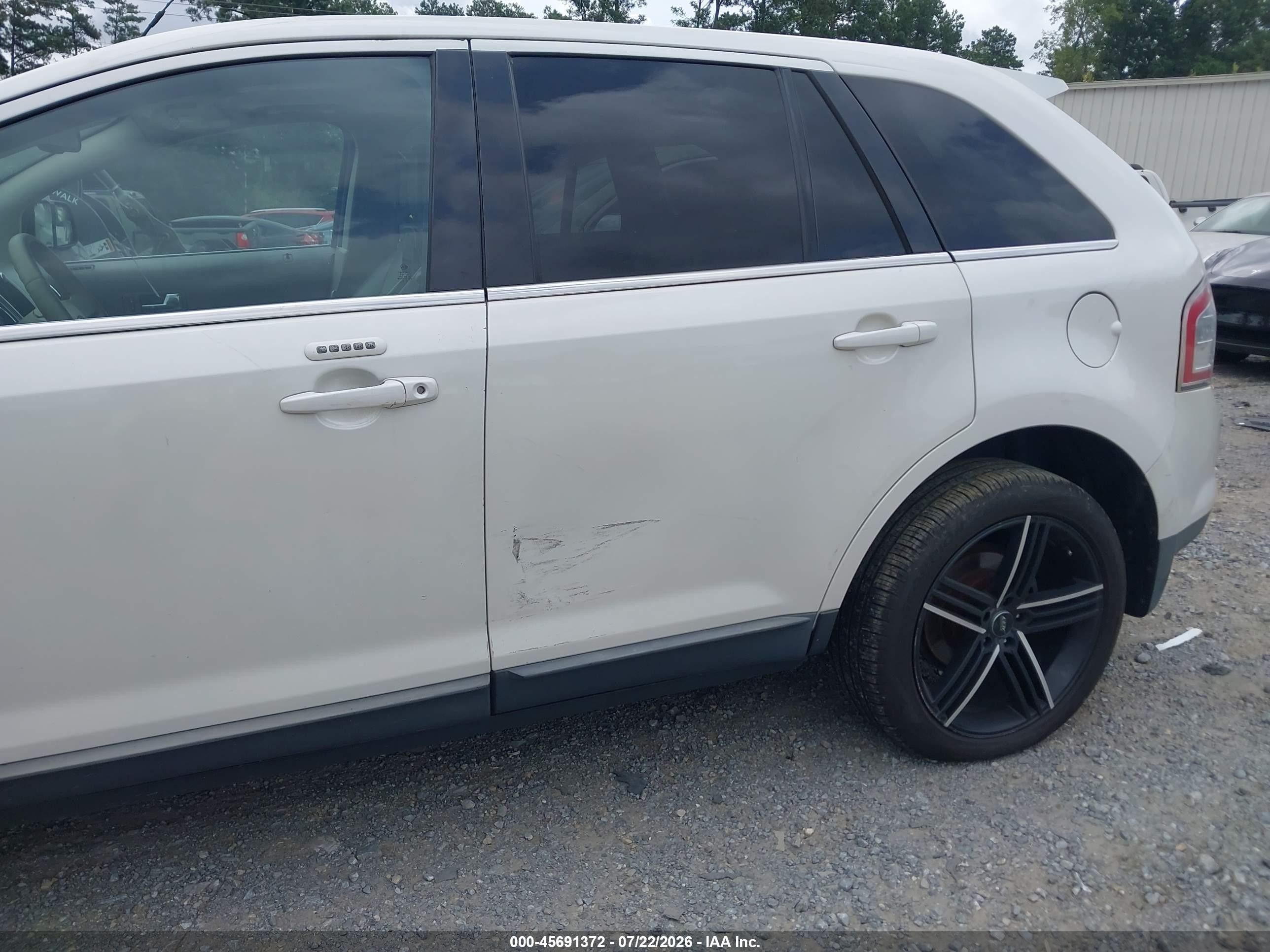 2010 Ford Edge Limited White vin: 2FMDK4KC7ABB15362