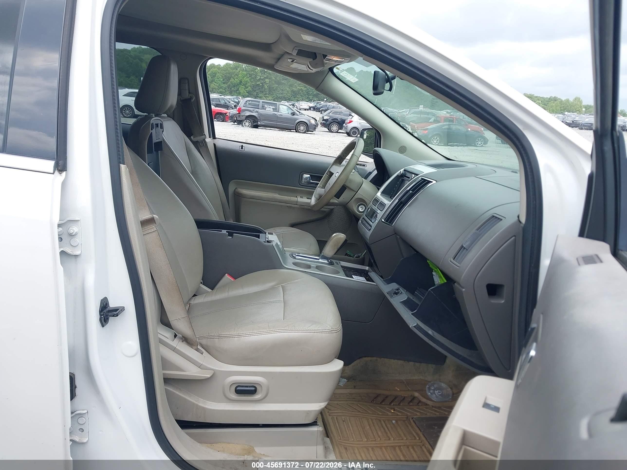 2010 Ford Edge Limited White vin: 2FMDK4KC7ABB15362