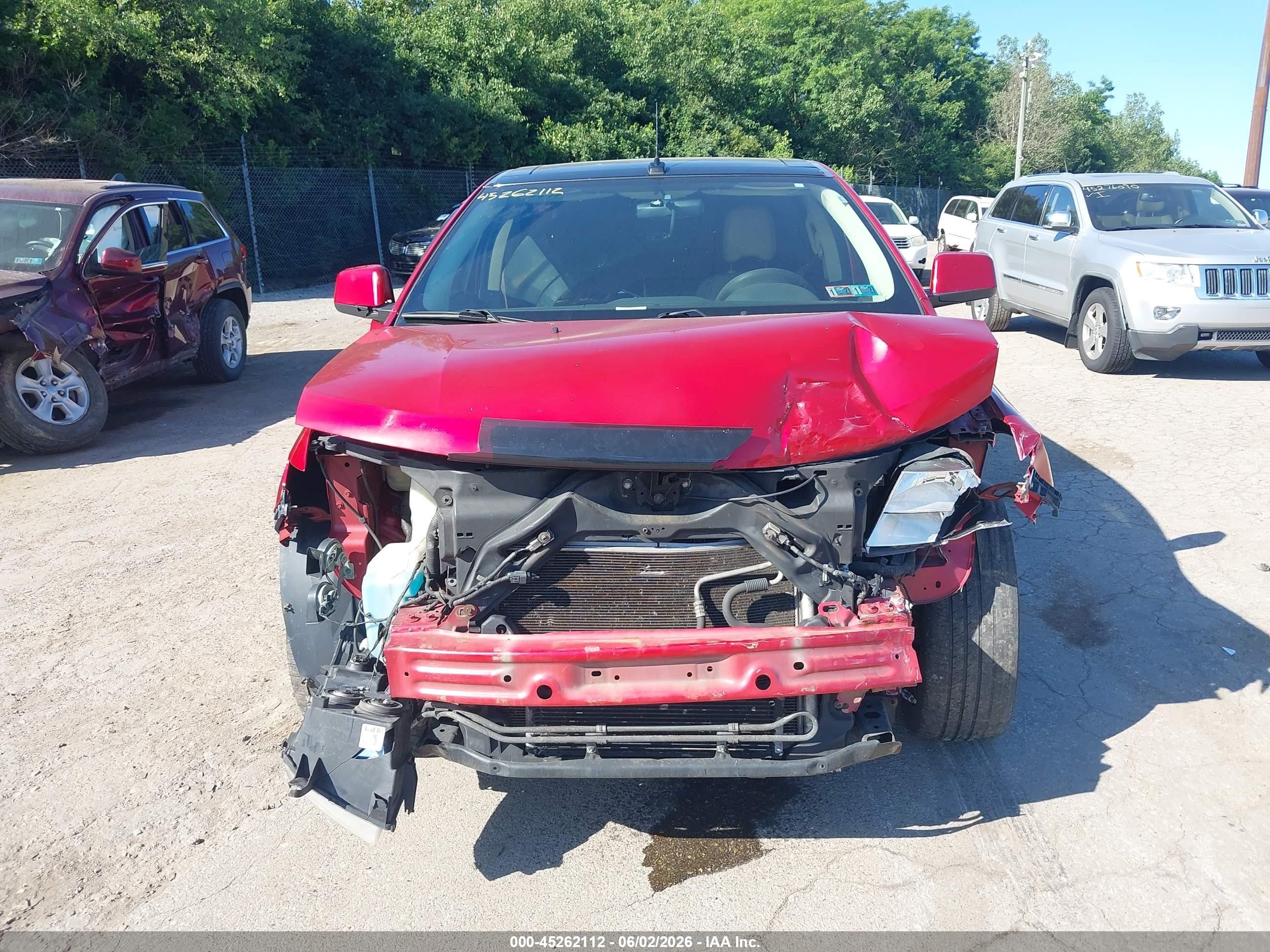 2010 Ford Edge Limited Red vin: 2FMDK4KC7ABB35157