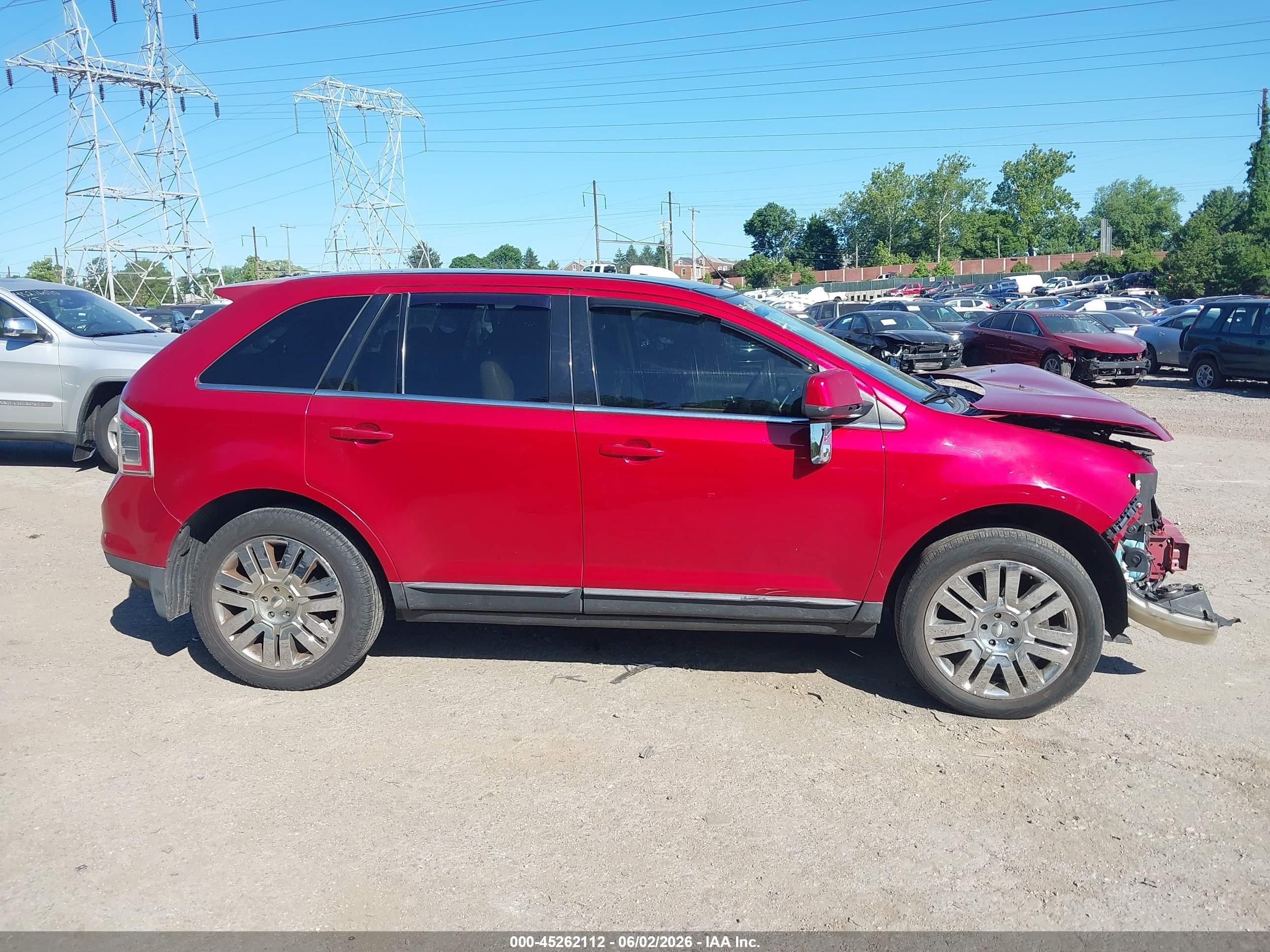 2010 Ford Edge Limited Red vin: 2FMDK4KC7ABB35157