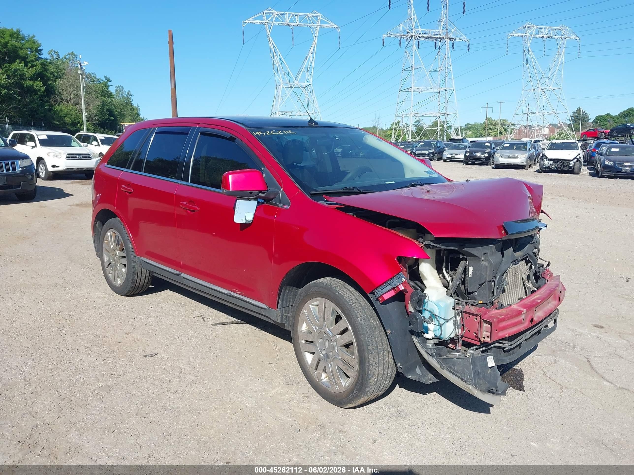 2010 Ford Edge Limited Red vin: 2FMDK4KC7ABB35157