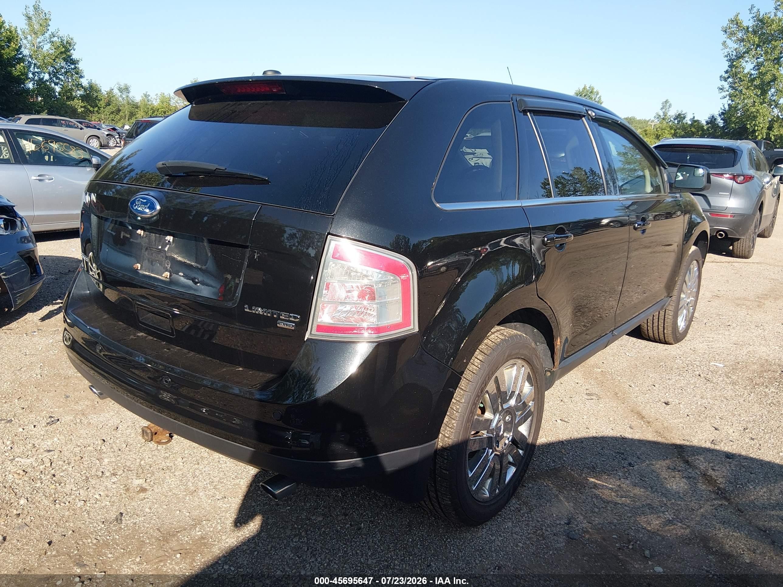 2010 Ford Edge Limited Black vin: 2FMDK4KC7ABB68580