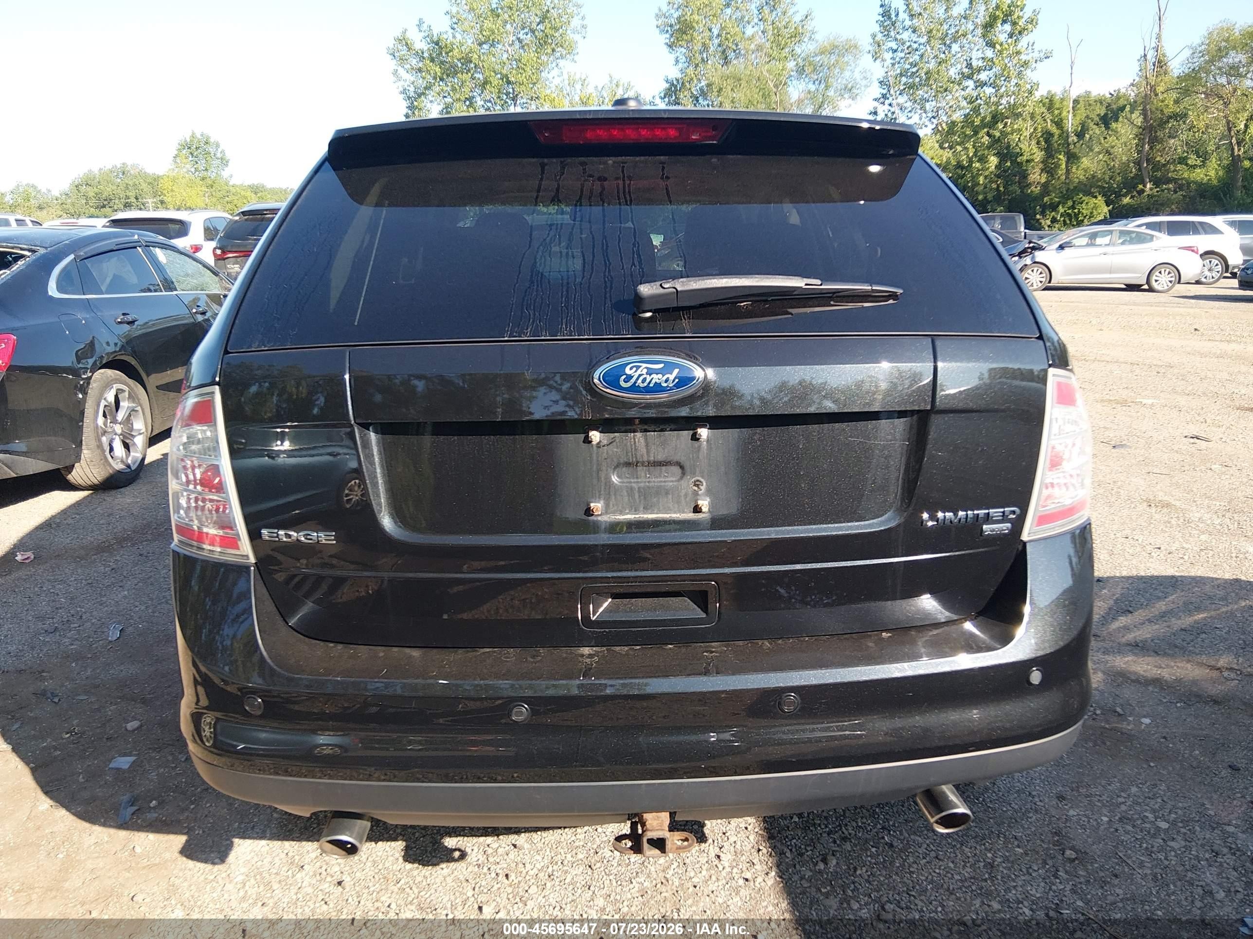 2010 Ford Edge Limited Black vin: 2FMDK4KC7ABB68580