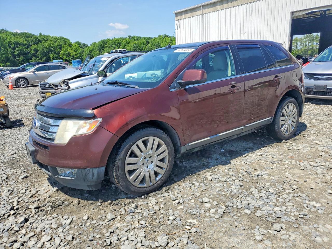 2010 Ford Edge Limited Burgundy vin: 2FMDK4KC7ABB71284