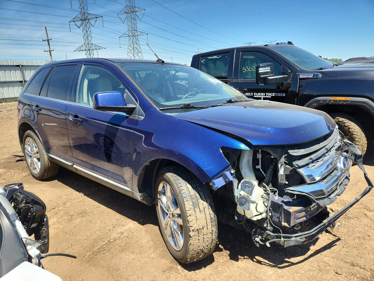 2011 Ford Edge Limited Blue vin: 2FMDK4KC7BBA42835