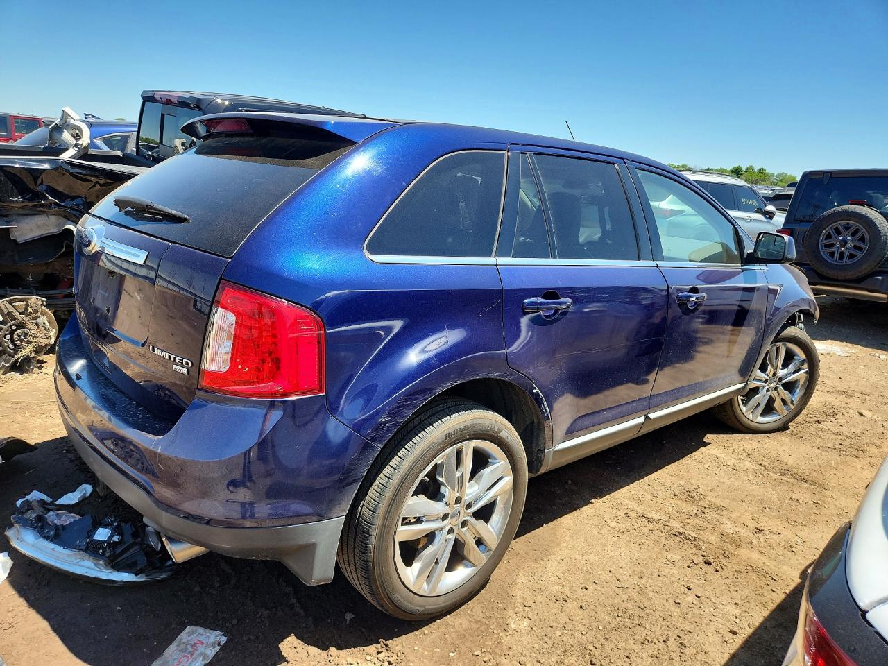 2011 Ford Edge Limited Blue vin: 2FMDK4KC7BBA42835