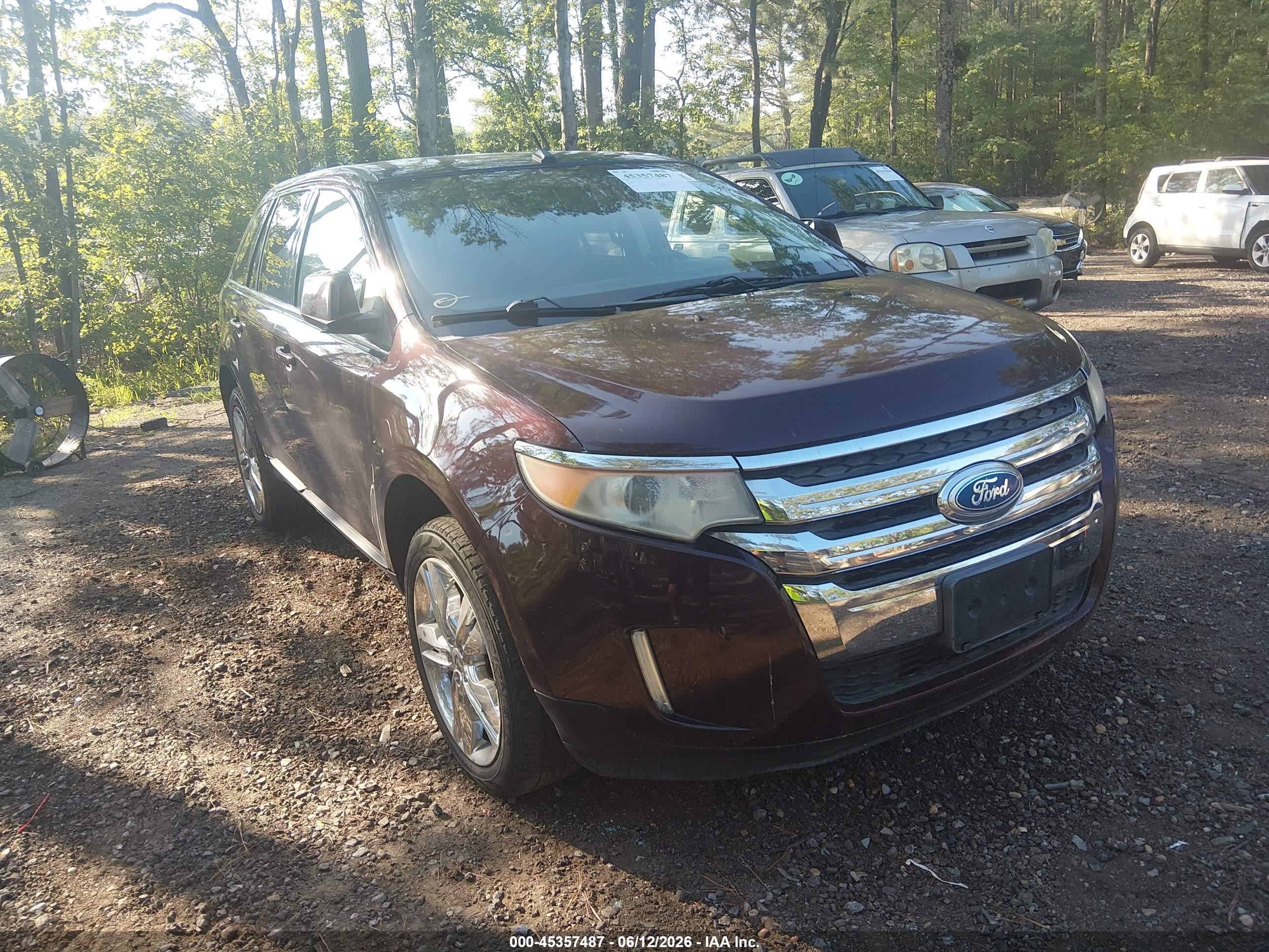 2011 Ford Edge Limited Maroon vin: 2FMDK4KC7BBA66830
