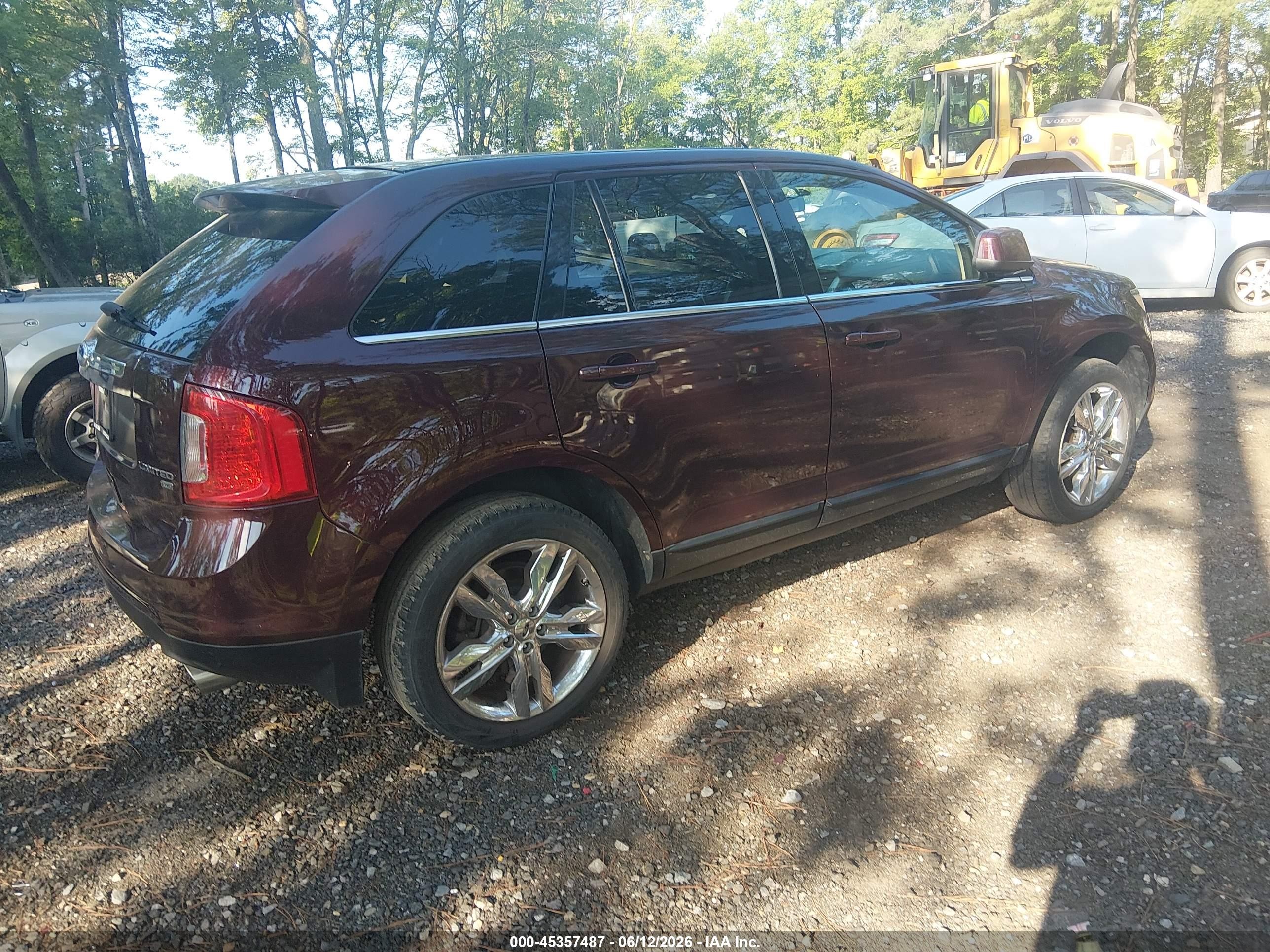 2011 Ford Edge Limited Maroon vin: 2FMDK4KC7BBA66830