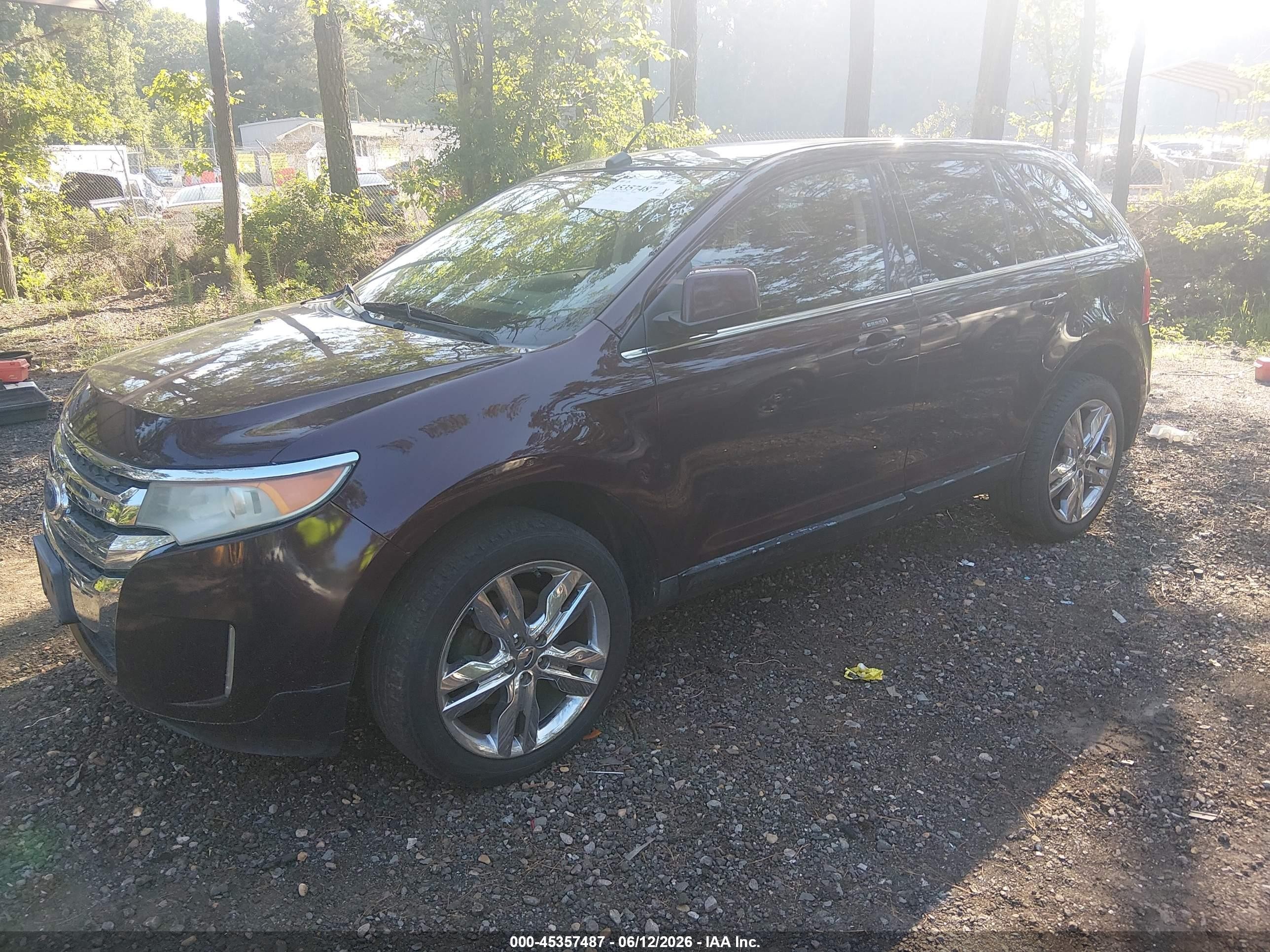 2011 Ford Edge Limited Maroon vin: 2FMDK4KC7BBA66830