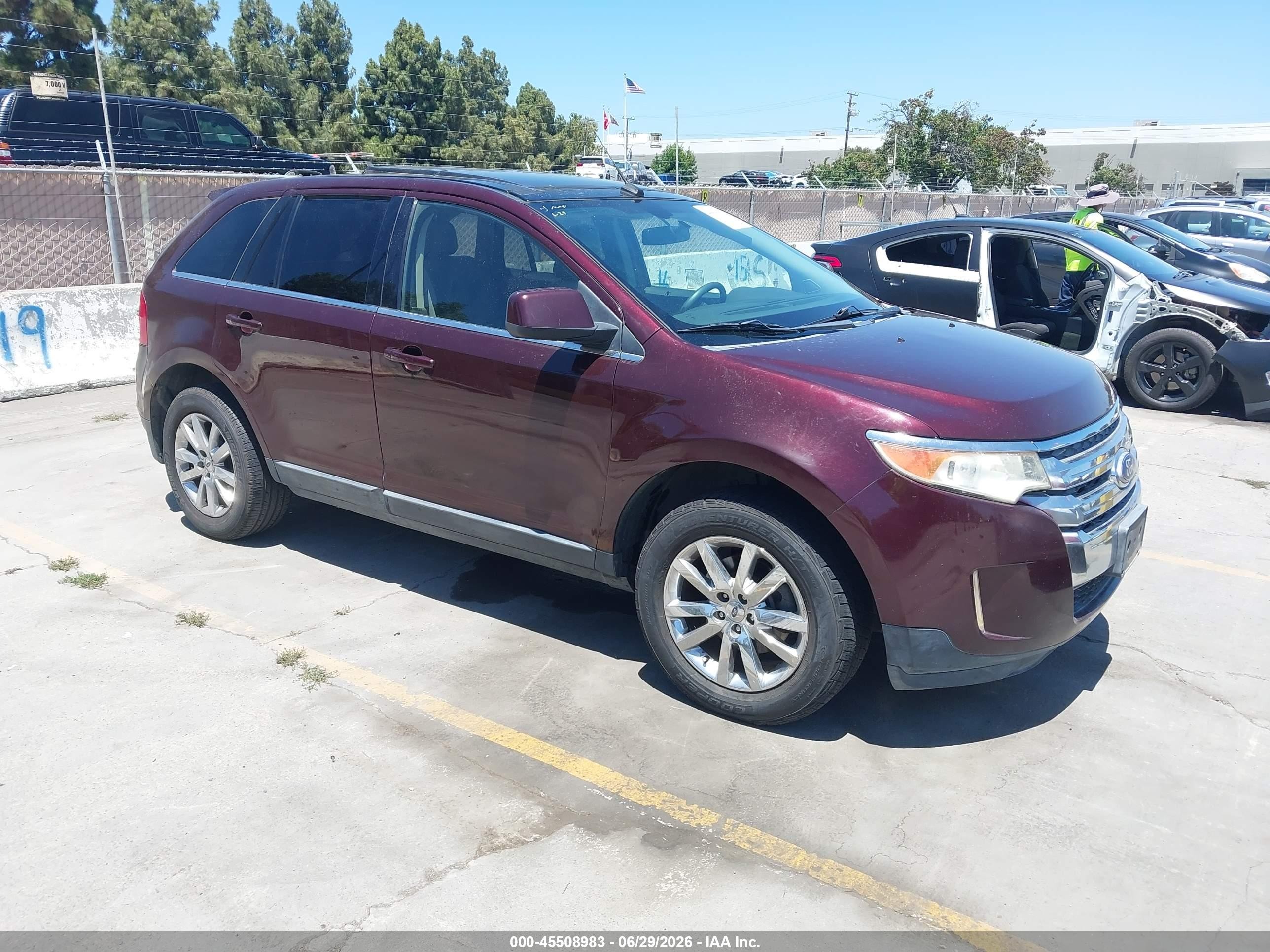 2011 Ford Edge Limited Maroon vin: 2FMDK4KC7BBA86401