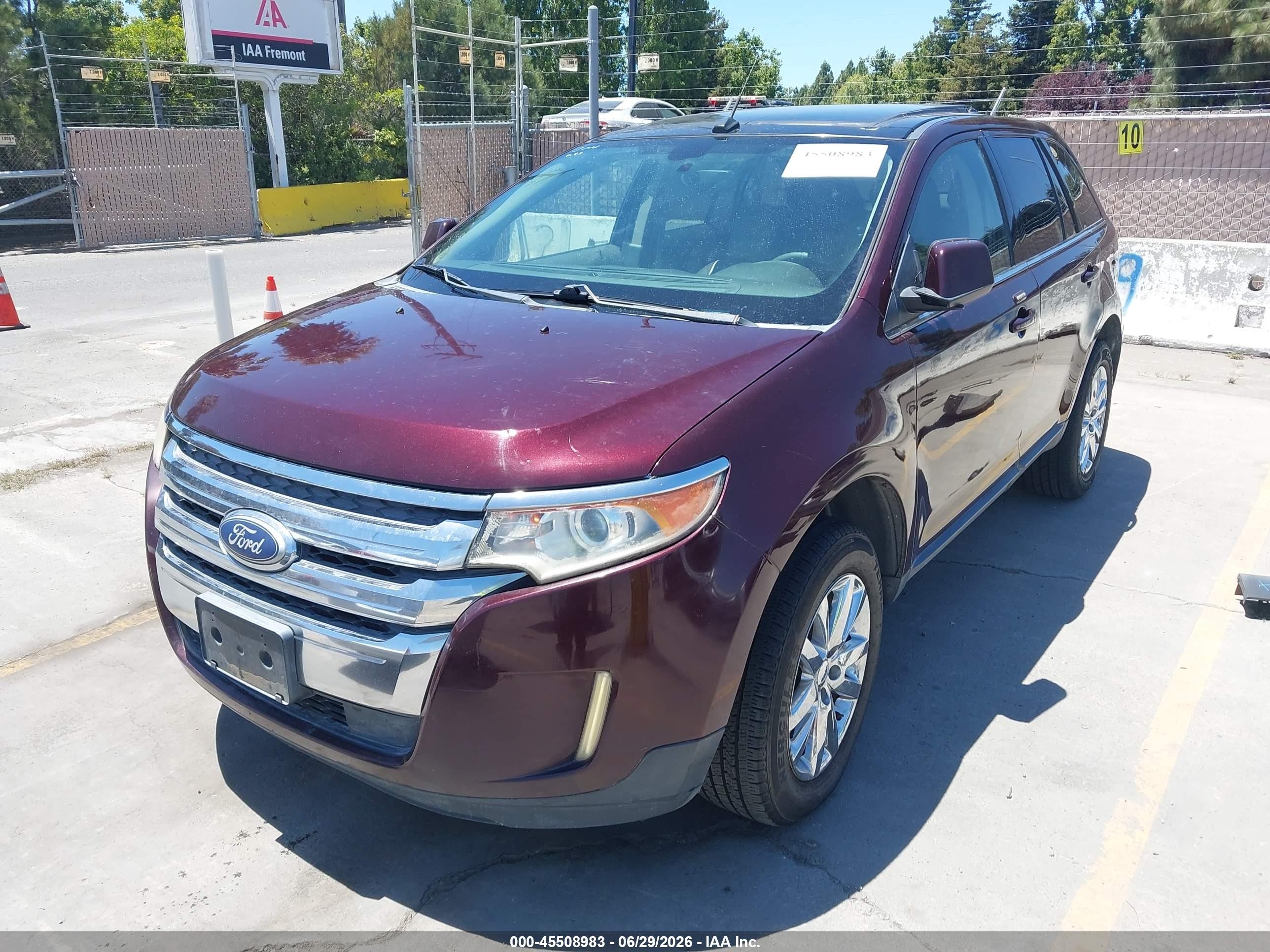 2011 Ford Edge Limited Maroon vin: 2FMDK4KC7BBA86401