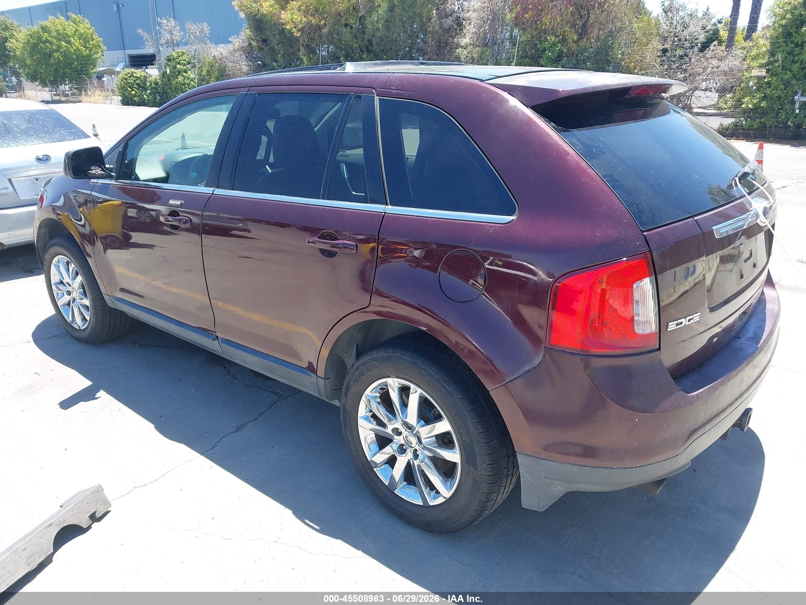 2011 Ford Edge Limited Maroon vin: 2FMDK4KC7BBA86401