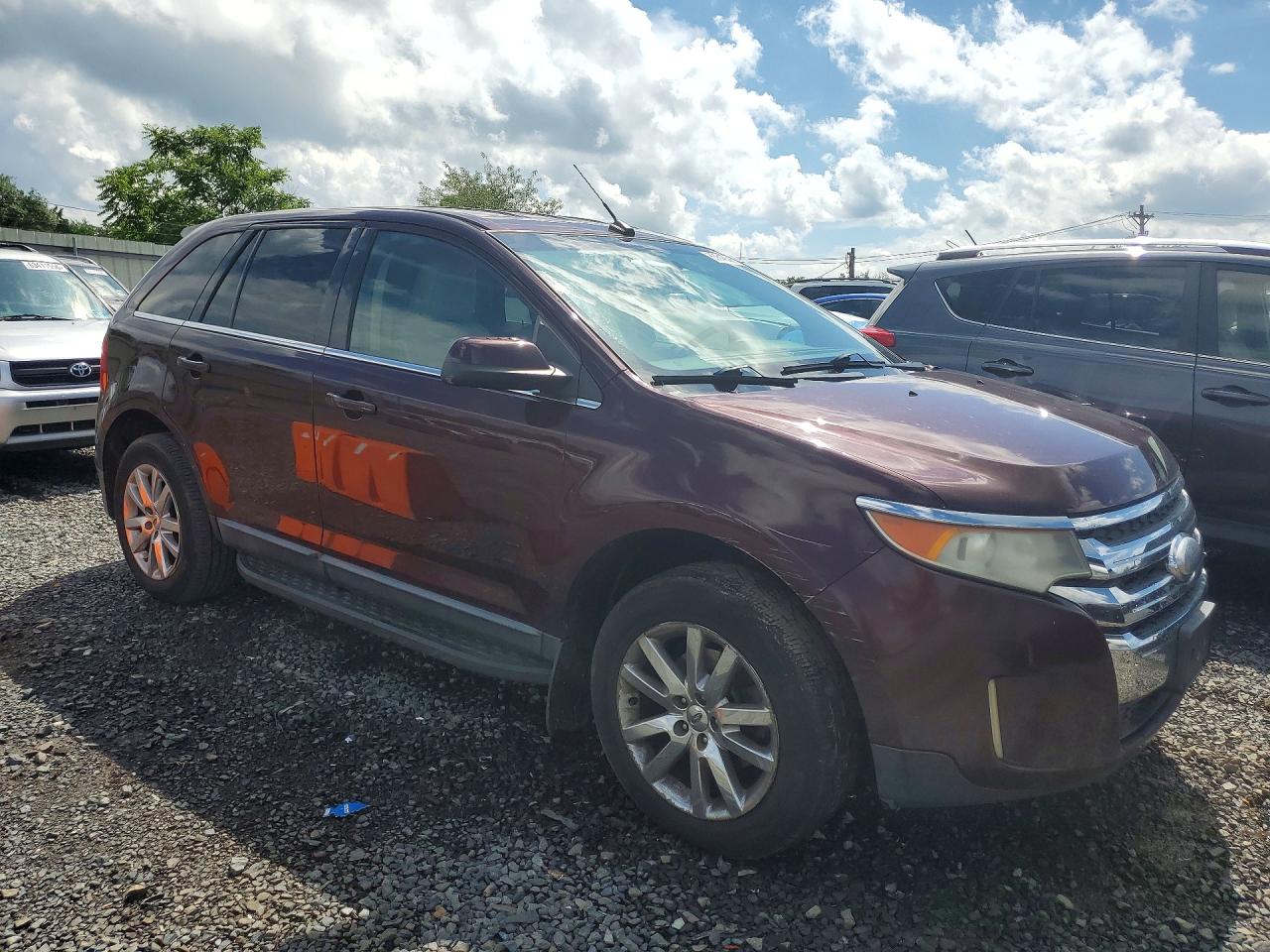 2011 Ford Edge Limited Темно-бордовый vin: 2FMDK4KC7BBB12687