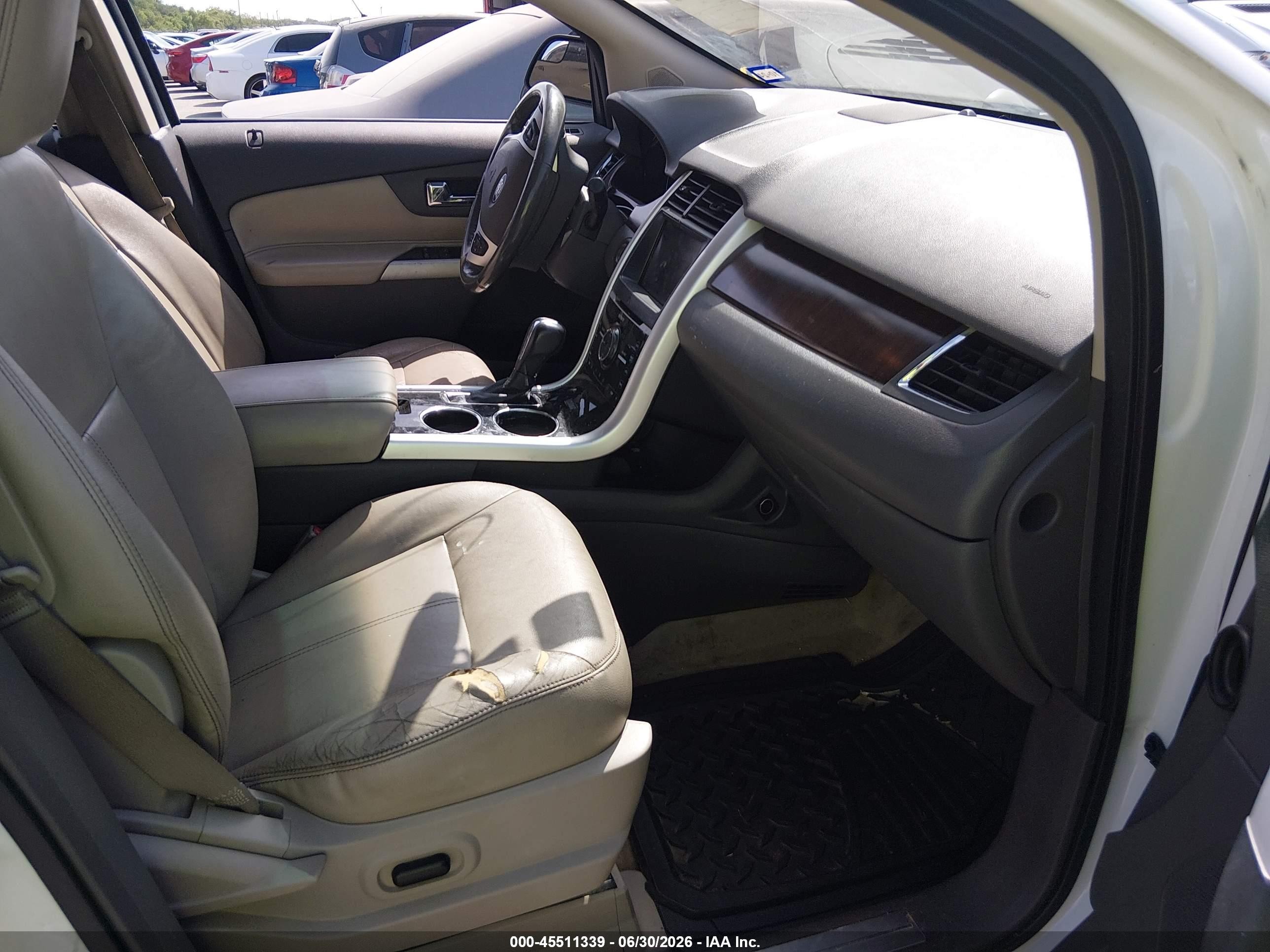 2011 Ford Edge Limited White vin: 2FMDK4KC7BBB20045