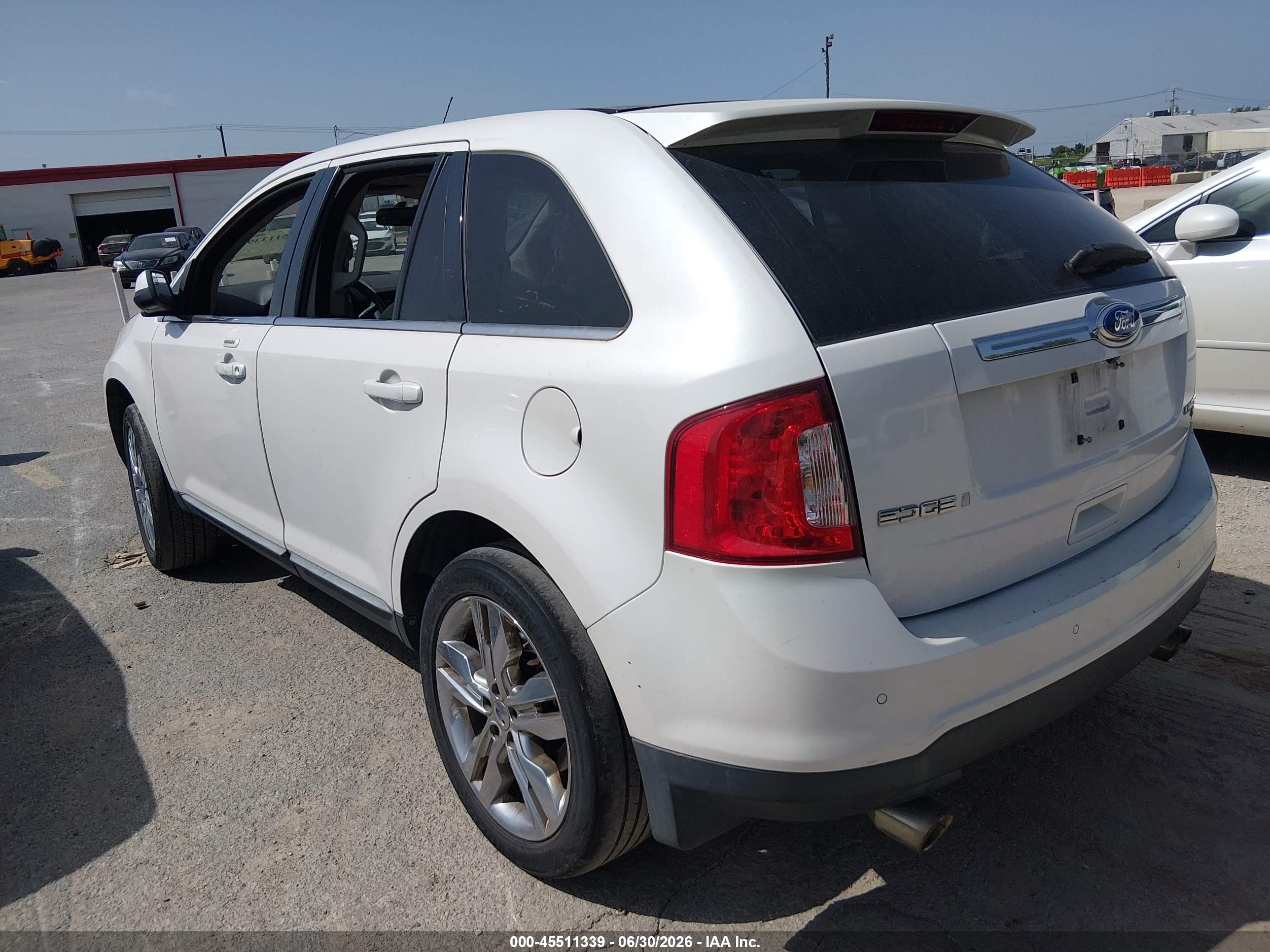 2011 Ford Edge Limited White vin: 2FMDK4KC7BBB20045