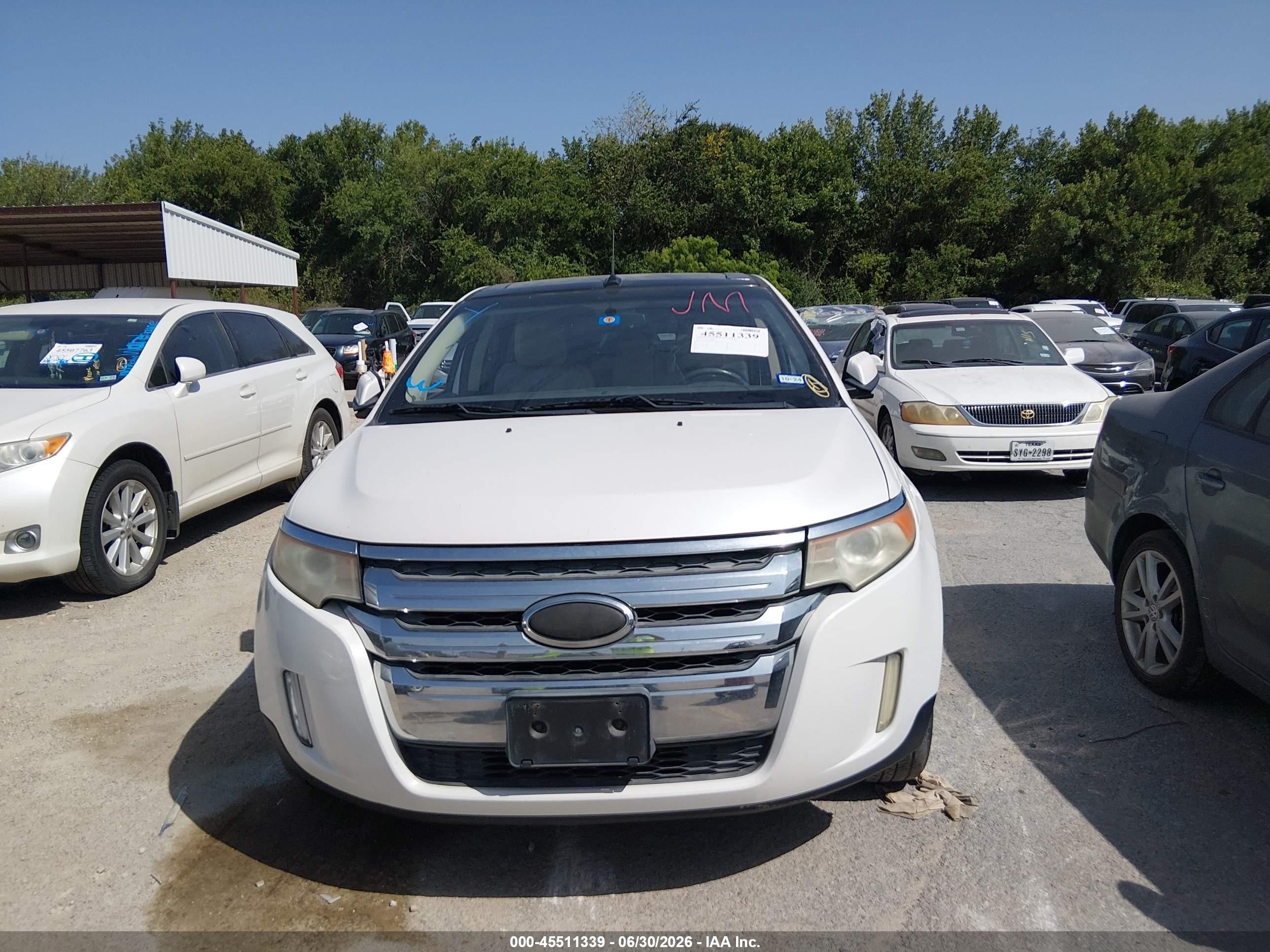 2011 Ford Edge Limited White vin: 2FMDK4KC7BBB20045