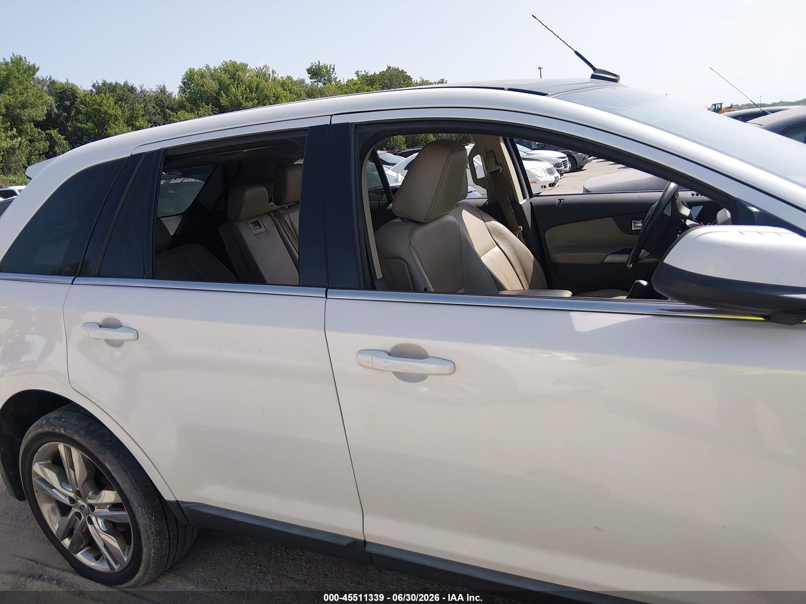 2011 Ford Edge Limited White vin: 2FMDK4KC7BBB20045