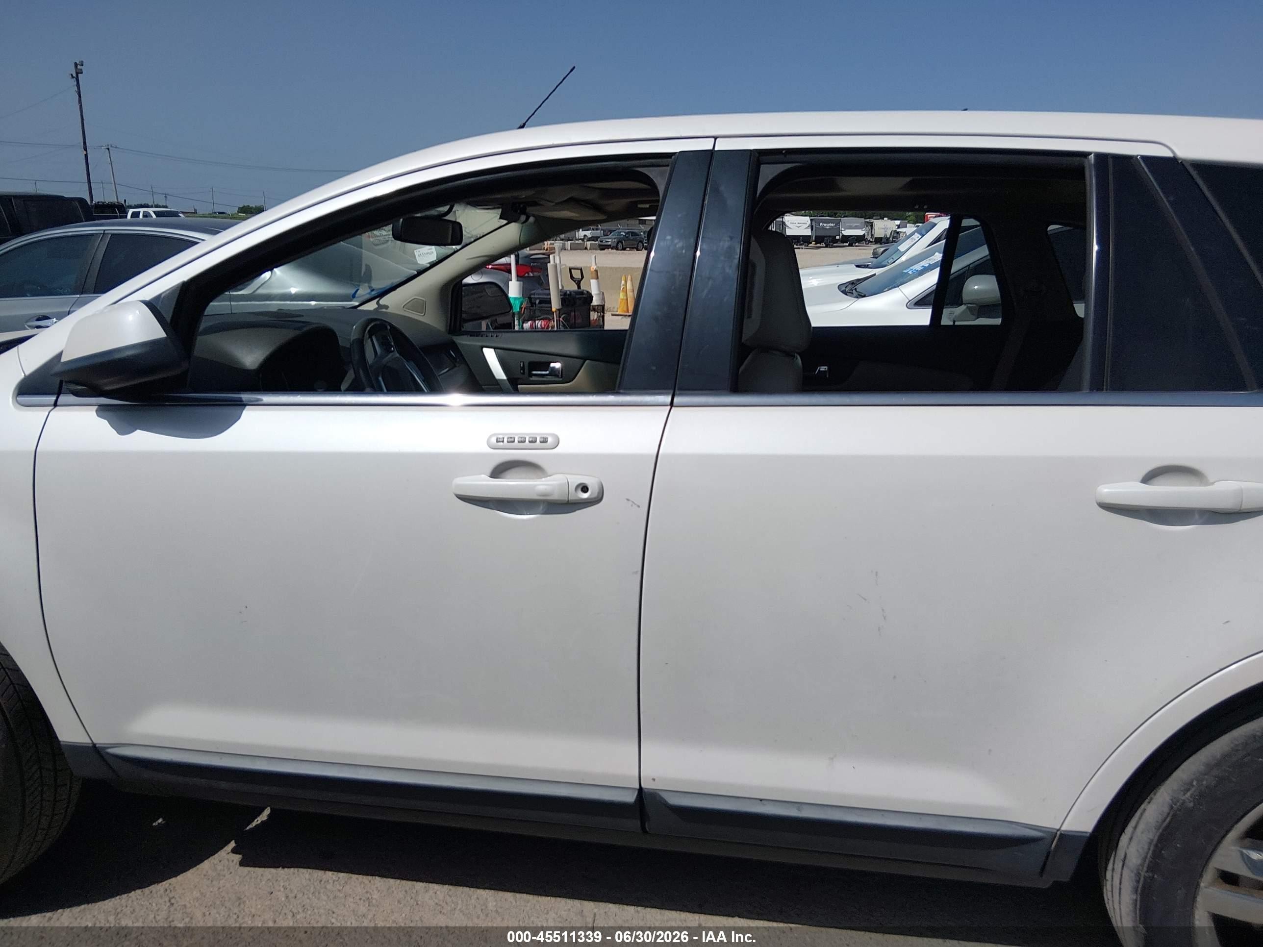 2011 Ford Edge Limited White vin: 2FMDK4KC7BBB20045