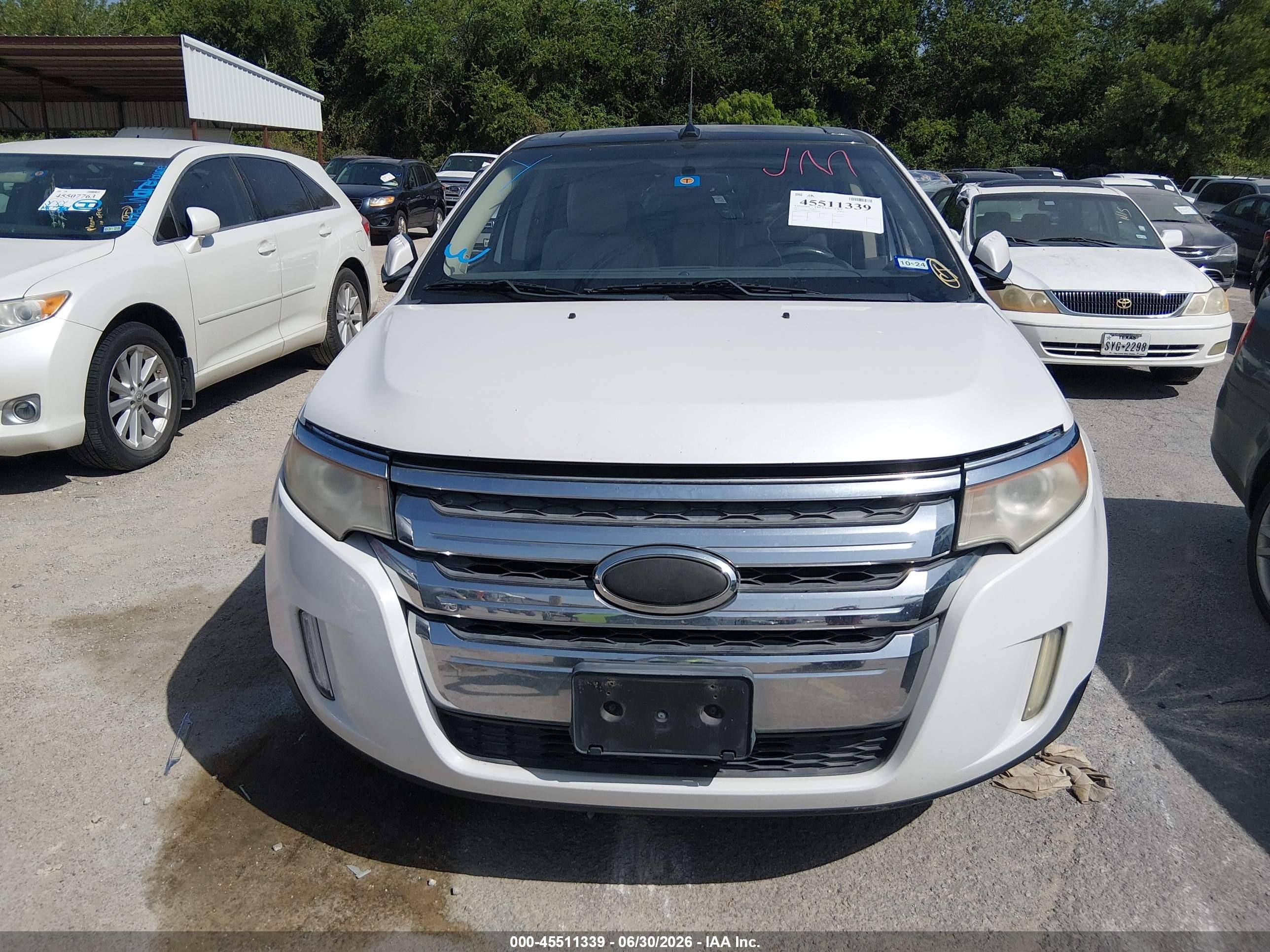 2011 Ford Edge Limited White vin: 2FMDK4KC7BBB20045