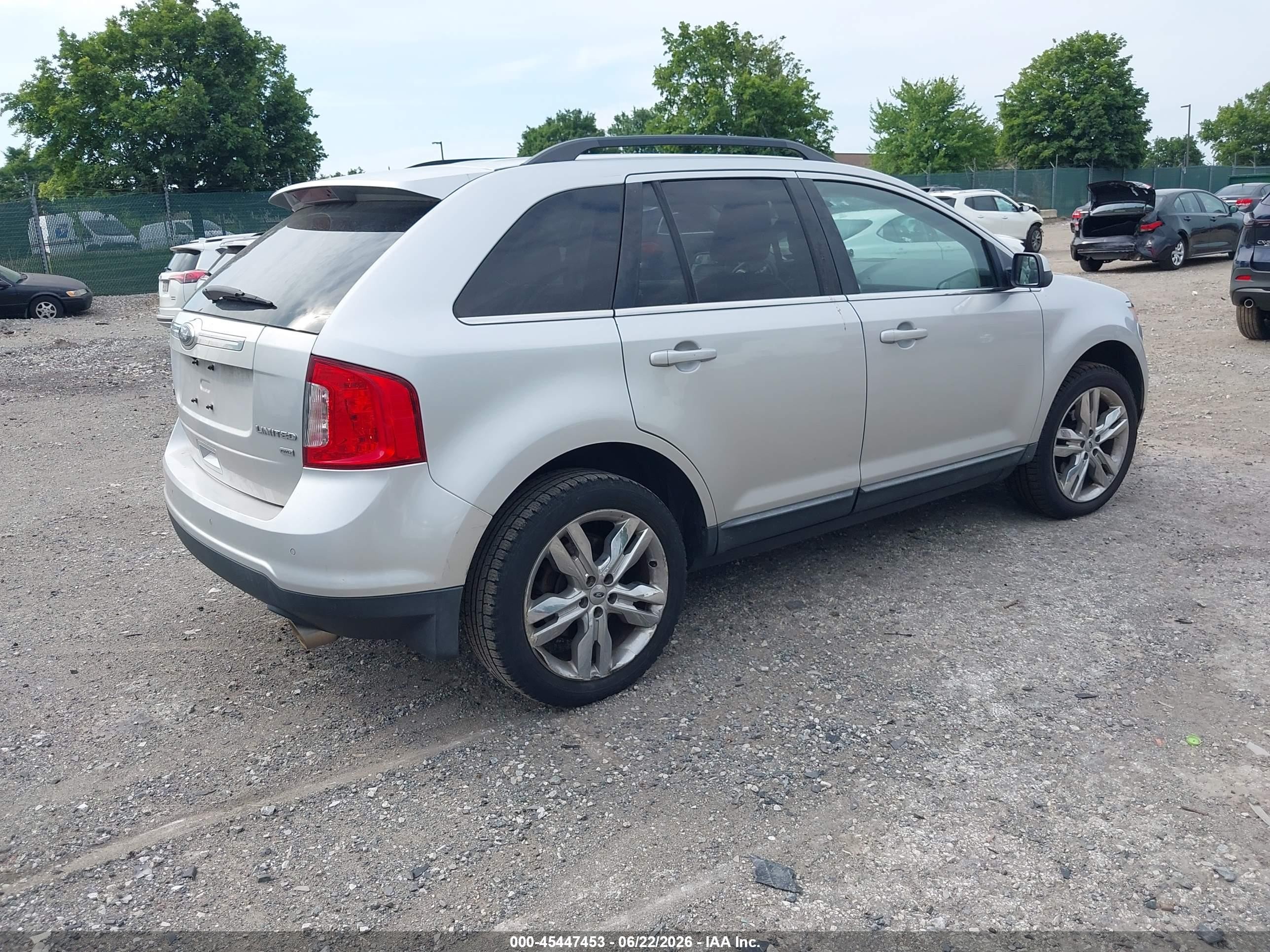 2011 Ford Edge Limited Silver vin: 2FMDK4KC7BBB40201