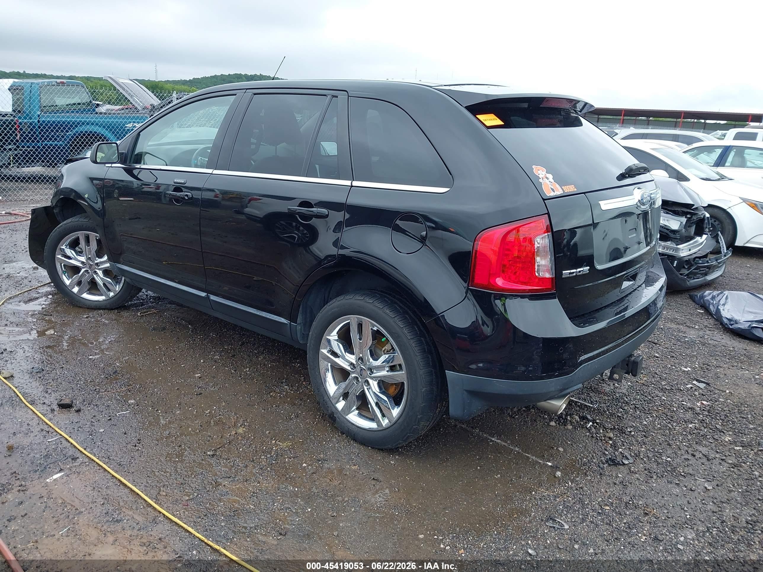 2011 Ford Edge Limited Black vin: 2FMDK4KC7BBB54874