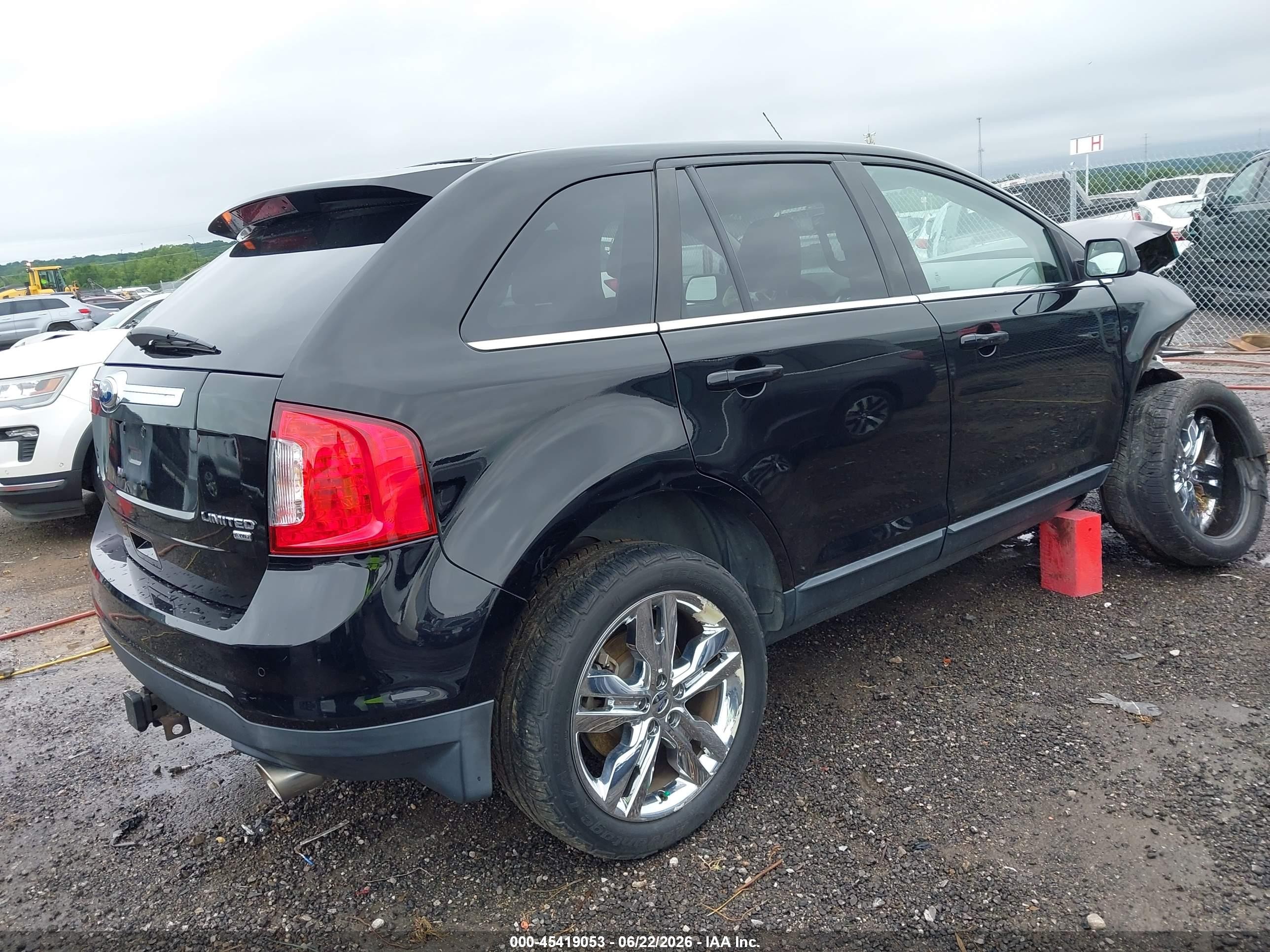 2011 Ford Edge Limited Black vin: 2FMDK4KC7BBB54874