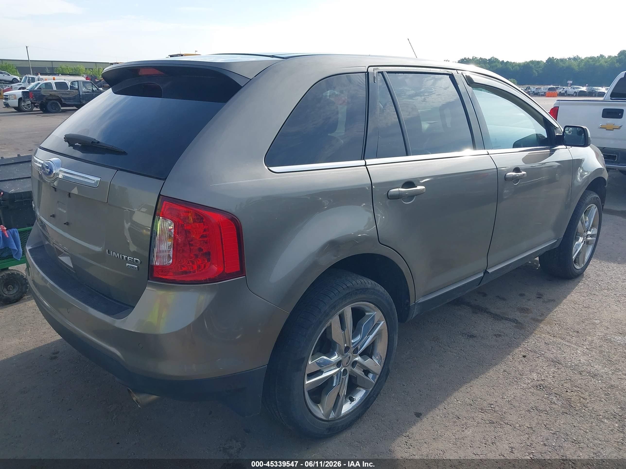 2012 Ford Edge Limited Champagne vin: 2FMDK4KC7CBA69115