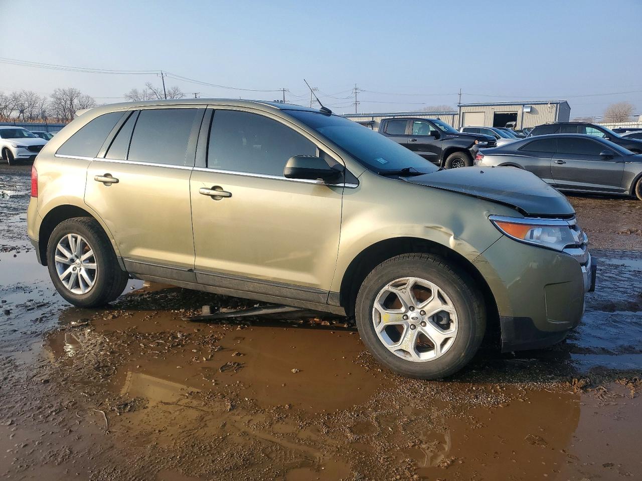 2012 Ford Edge Limited Green vin: 2FMDK4KC7CBA71186