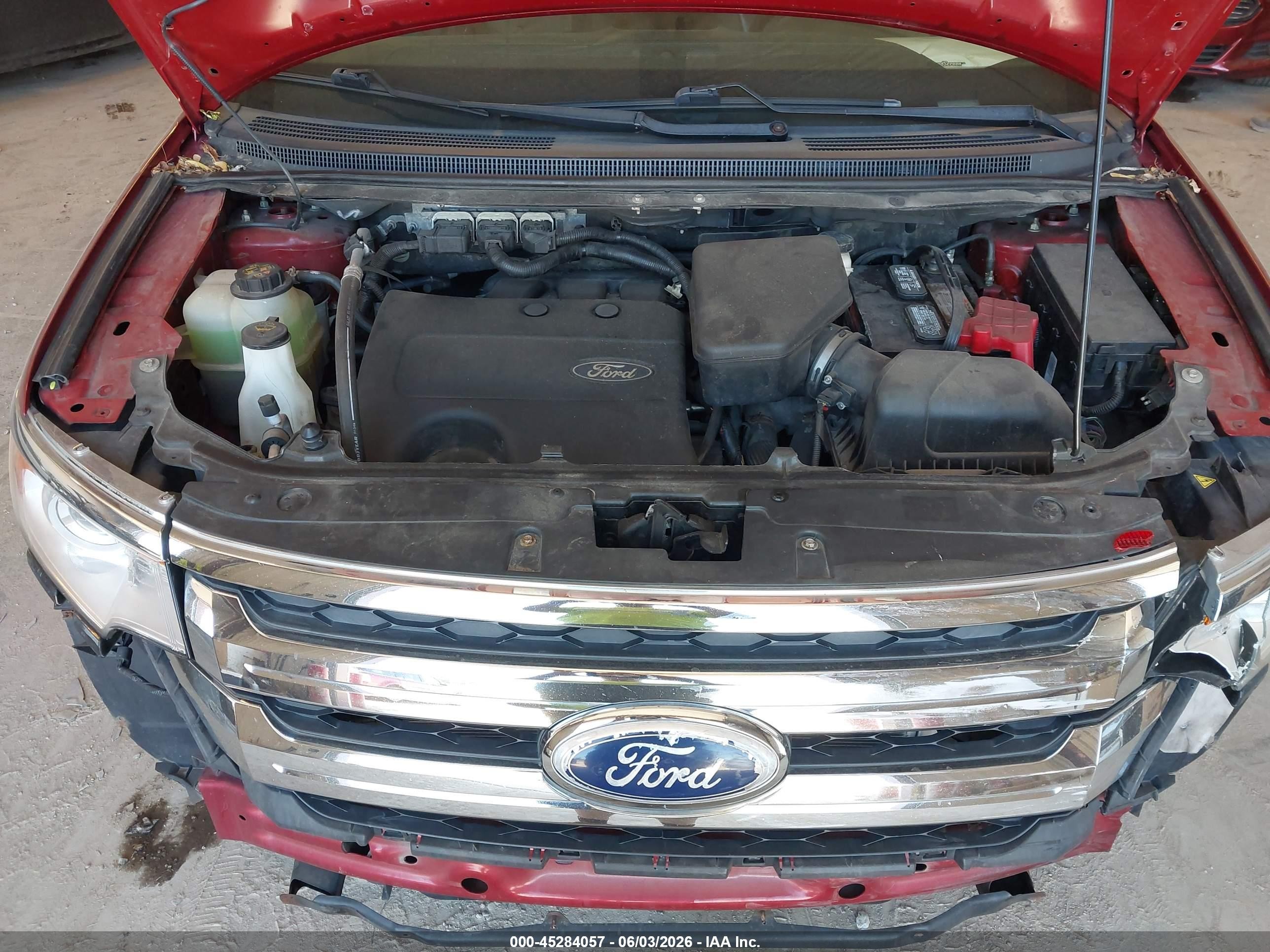 2013 Ford Edge Limited Red vin: 2FMDK4KC7DBA00362