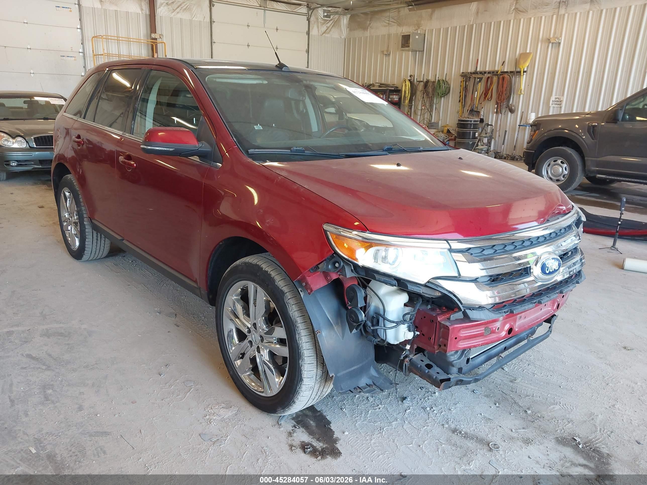 2013 Ford Edge Limited Red vin: 2FMDK4KC7DBA00362