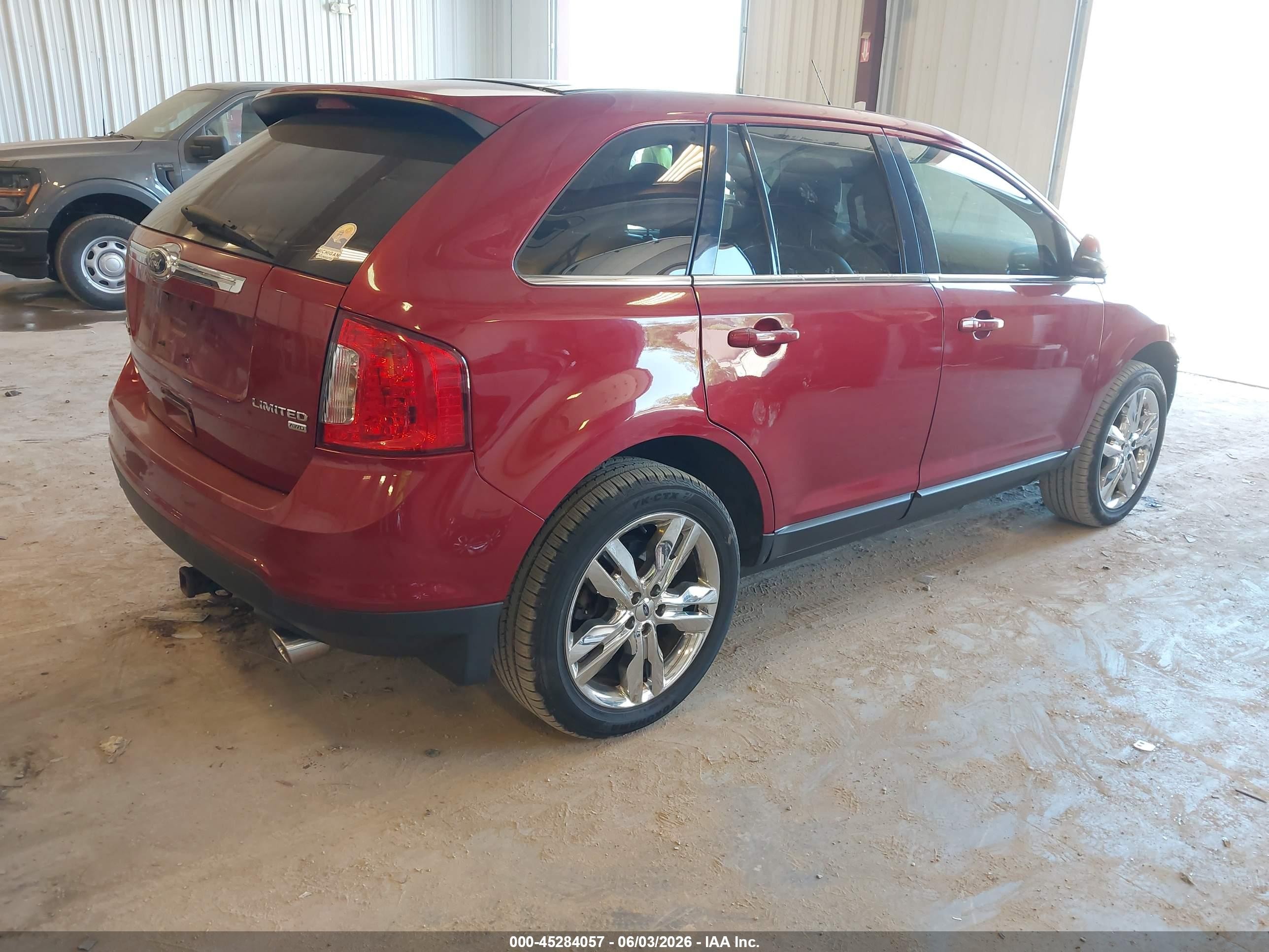 2013 Ford Edge Limited Red vin: 2FMDK4KC7DBA00362
