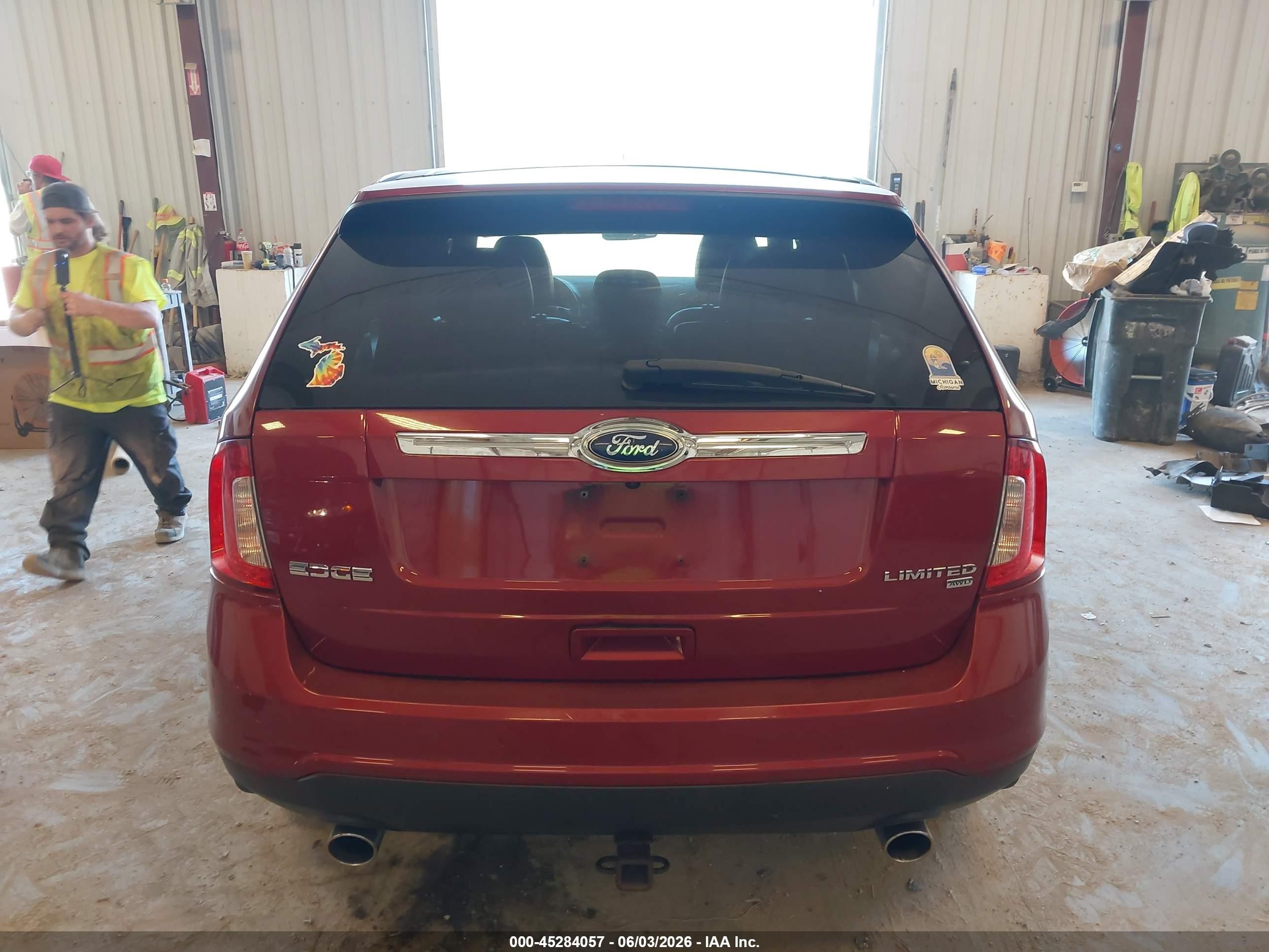 2013 Ford Edge Limited Red vin: 2FMDK4KC7DBA00362