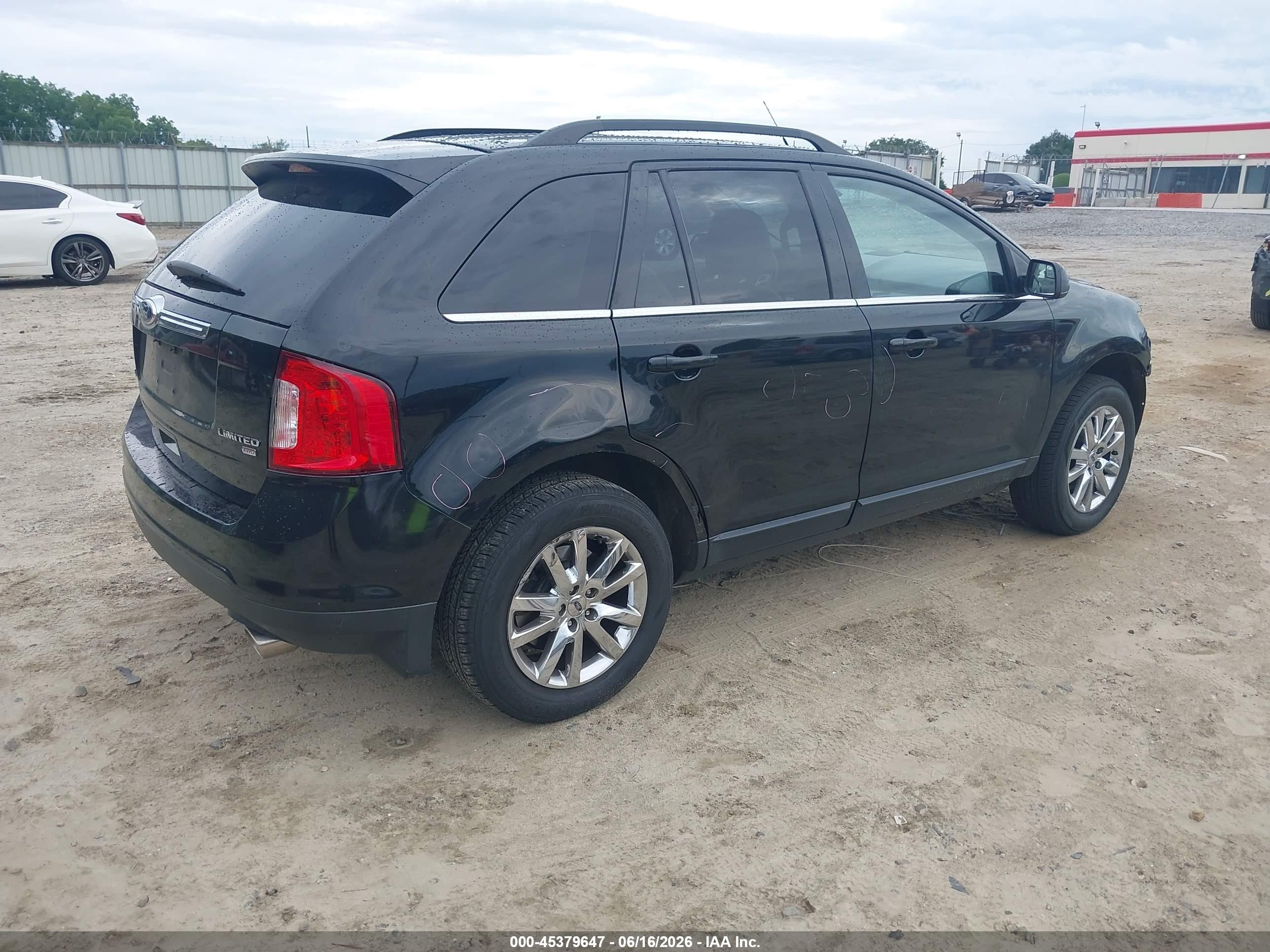 2013 Ford Edge Limited Black vin: 2FMDK4KC7DBA03567