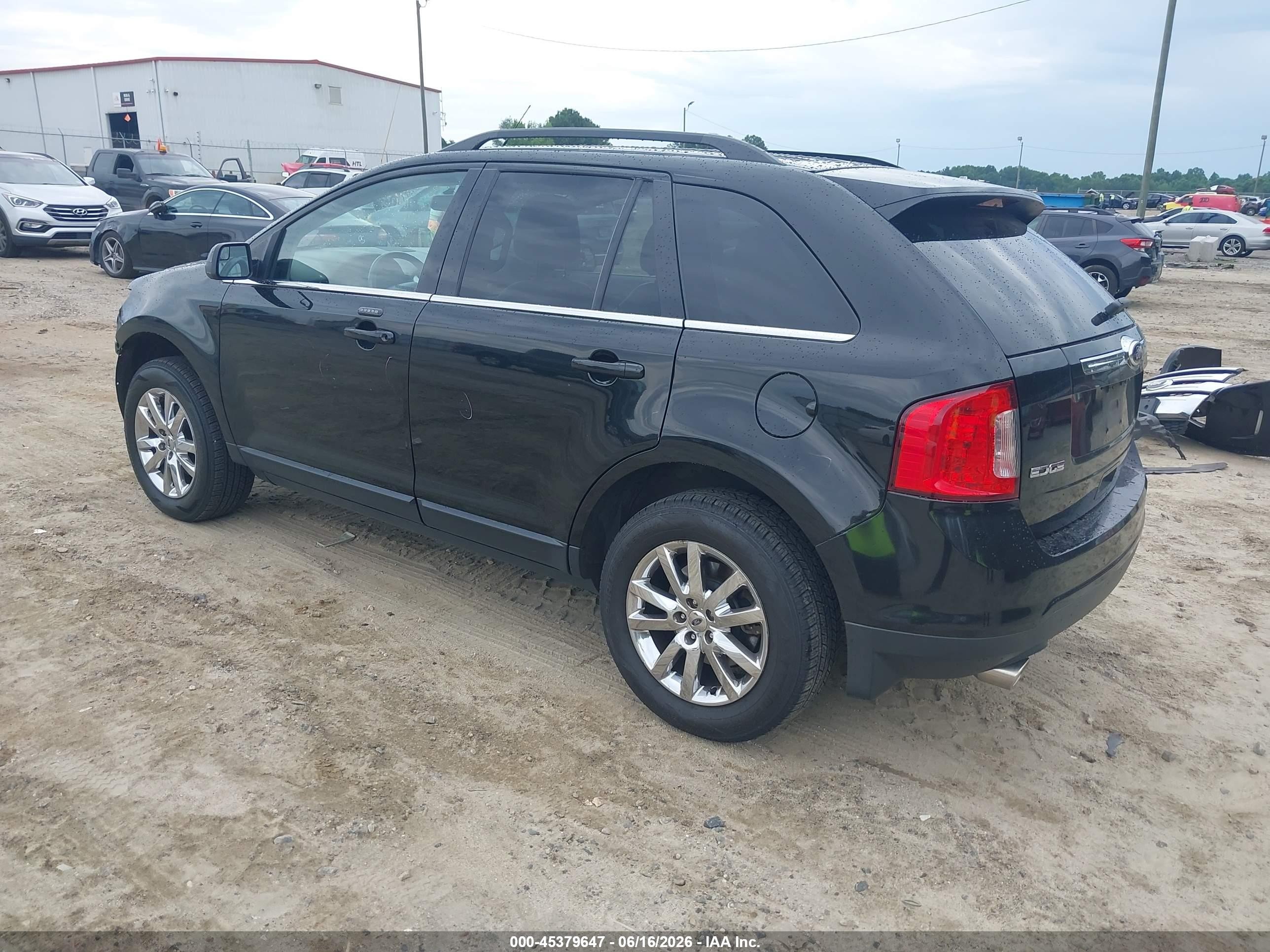 2013 Ford Edge Limited Black vin: 2FMDK4KC7DBA03567