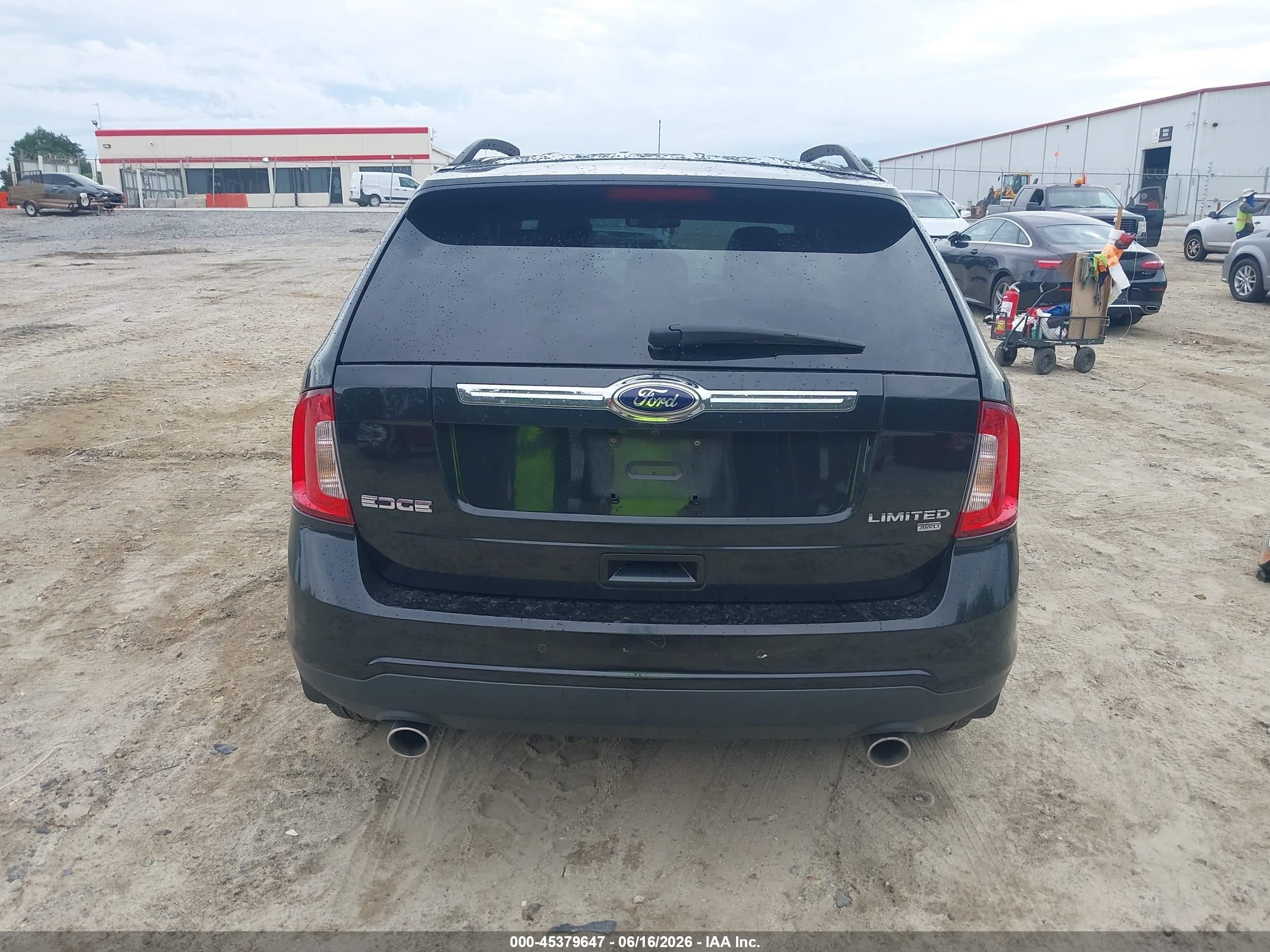 2013 Ford Edge Limited Black vin: 2FMDK4KC7DBA03567
